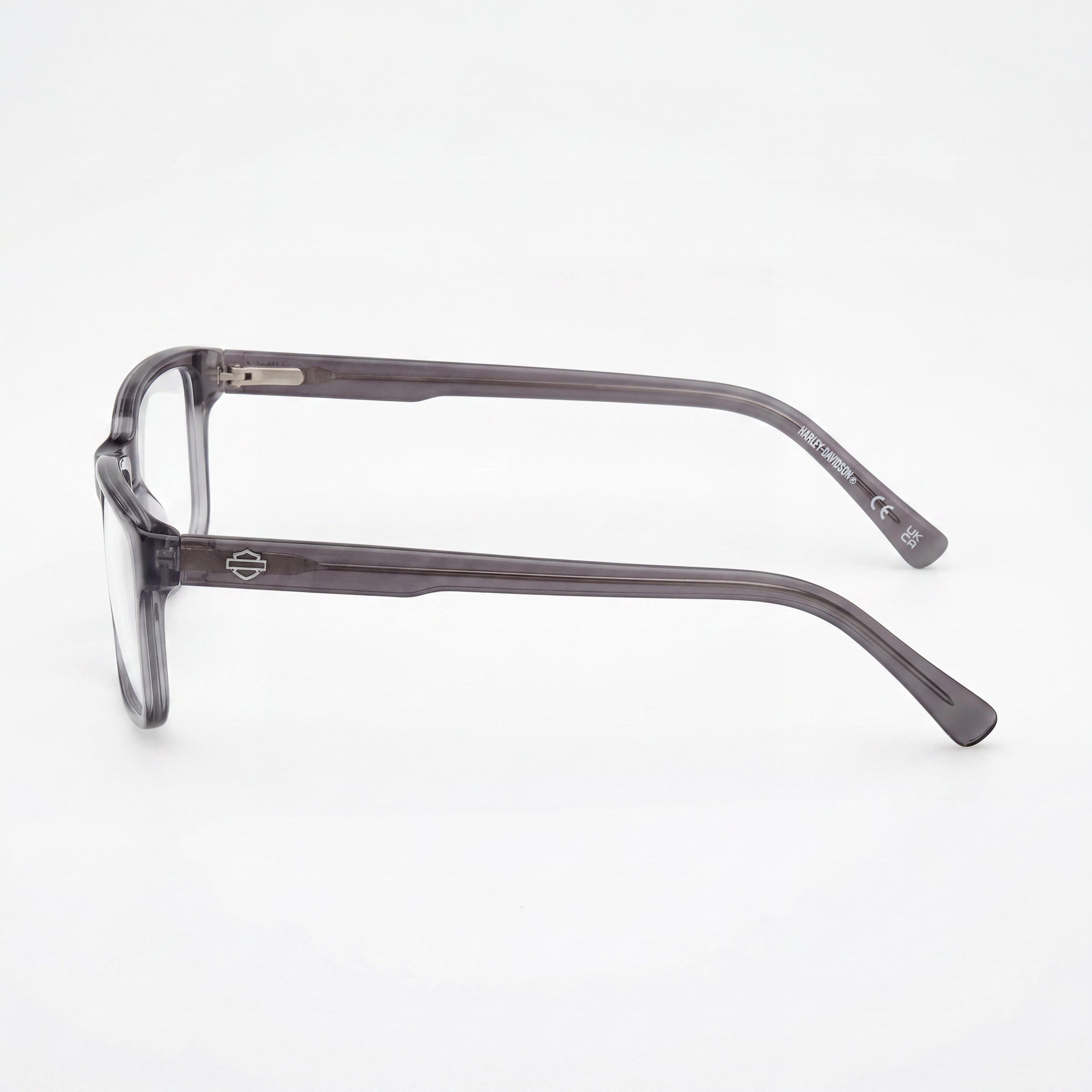 Harley-Davidson Professional Unisex Eyewear, Matte Grey Plastic Frame, Lens Width 60mm, Bridge Width 17mm, Temple Length 145mm, Photo 2
