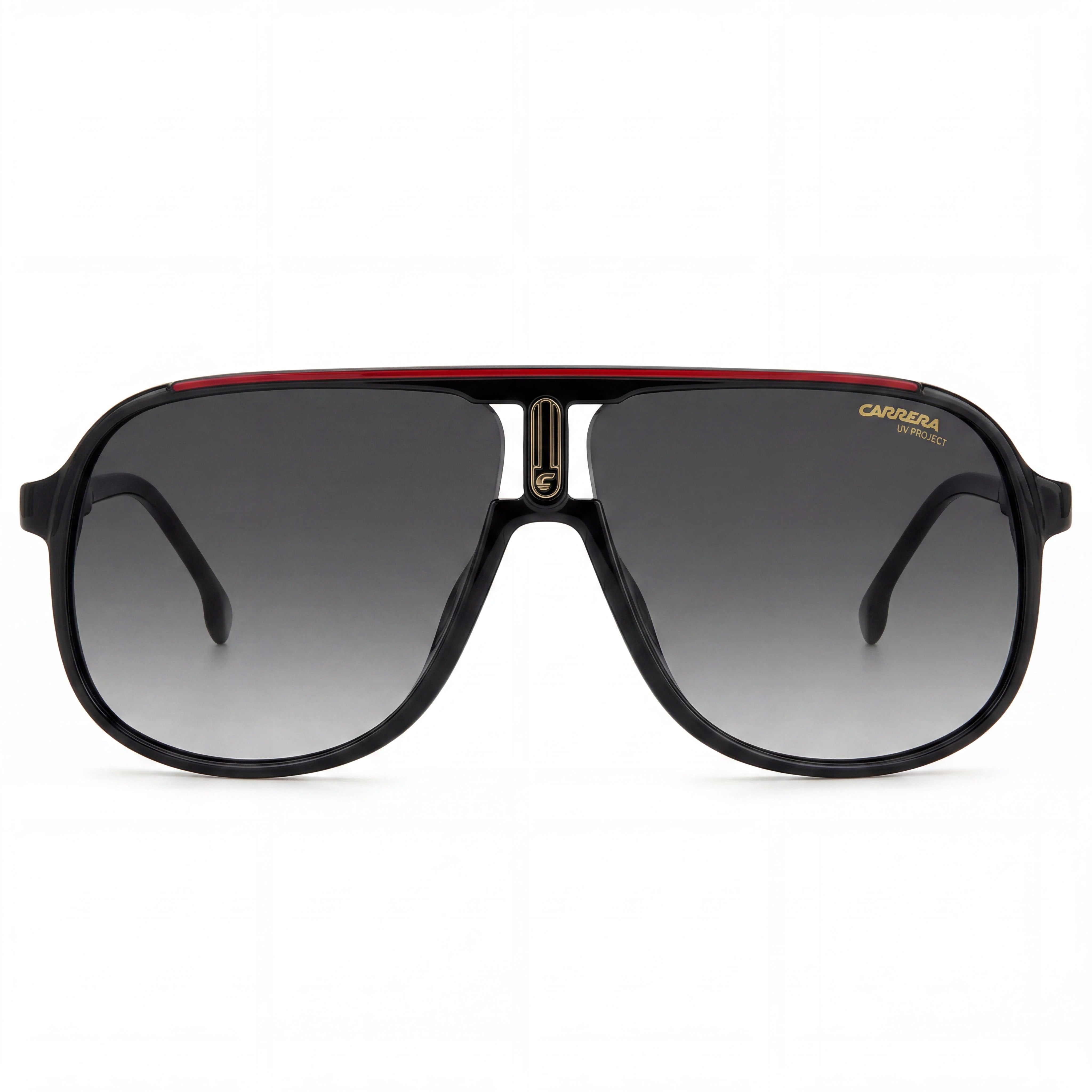 Carrera Contemporary Unisex Injection Propionate UV Protection Non-Polarized Sunglasses Black Red 62mm, Photo 2