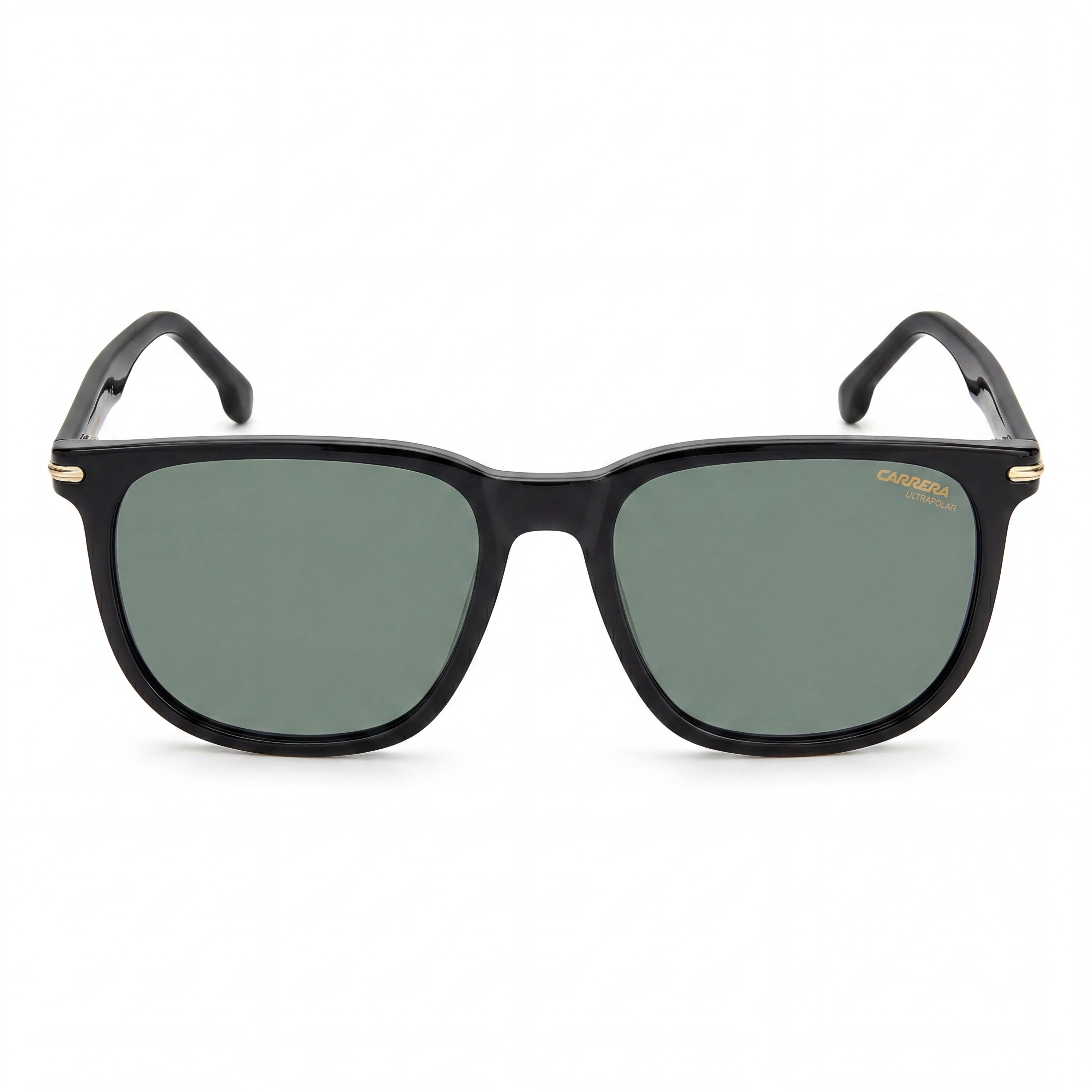 Carrera Modern Women’s Black Lightweight Polyamide Frame Green Grey UV 400 Sunglasses 54-18-145mm, Photo 2