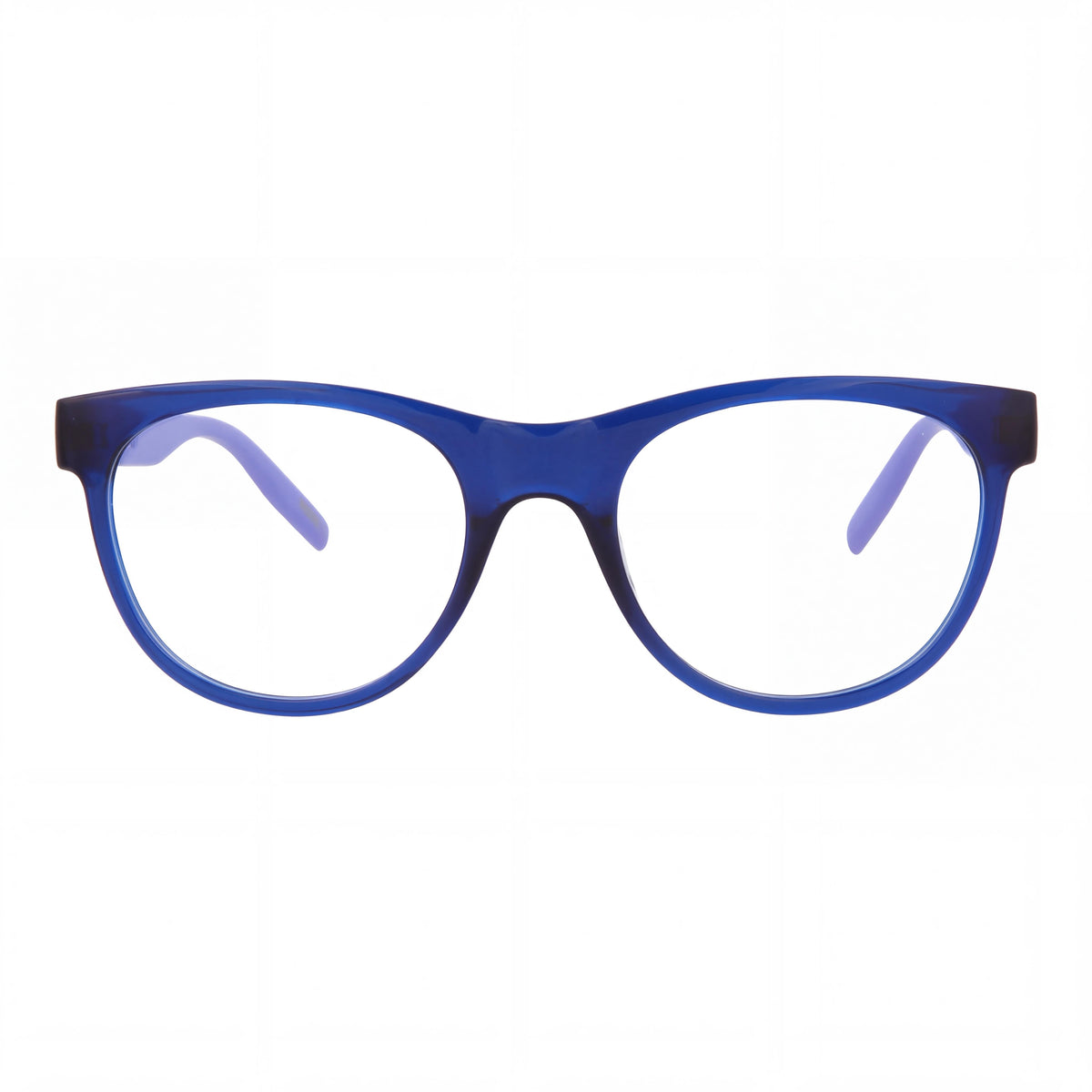 PUMA Optical Frames Women's Round/Oval Blue Violet Transparent Plastic Frame 51mm Lens 19mm Bridge 145mm Temple, Photo 2