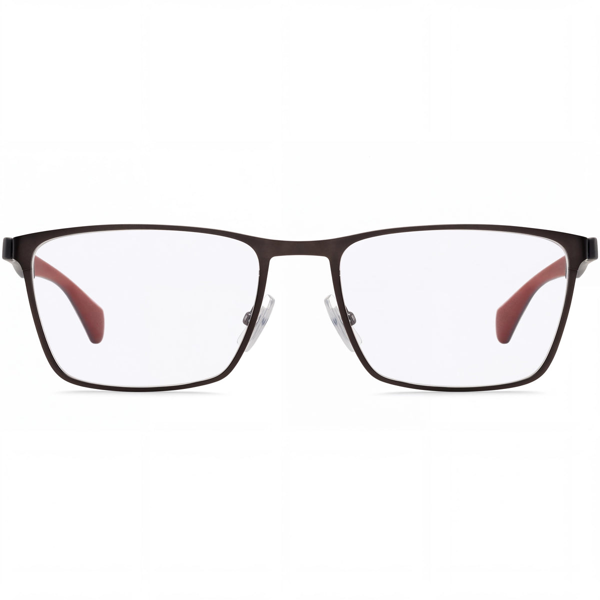 Hugo Boss Men's Boss 1079 Square Eyeglasses with Ruthenium Black Metal Frame and Black Lenses 58, Photo 2