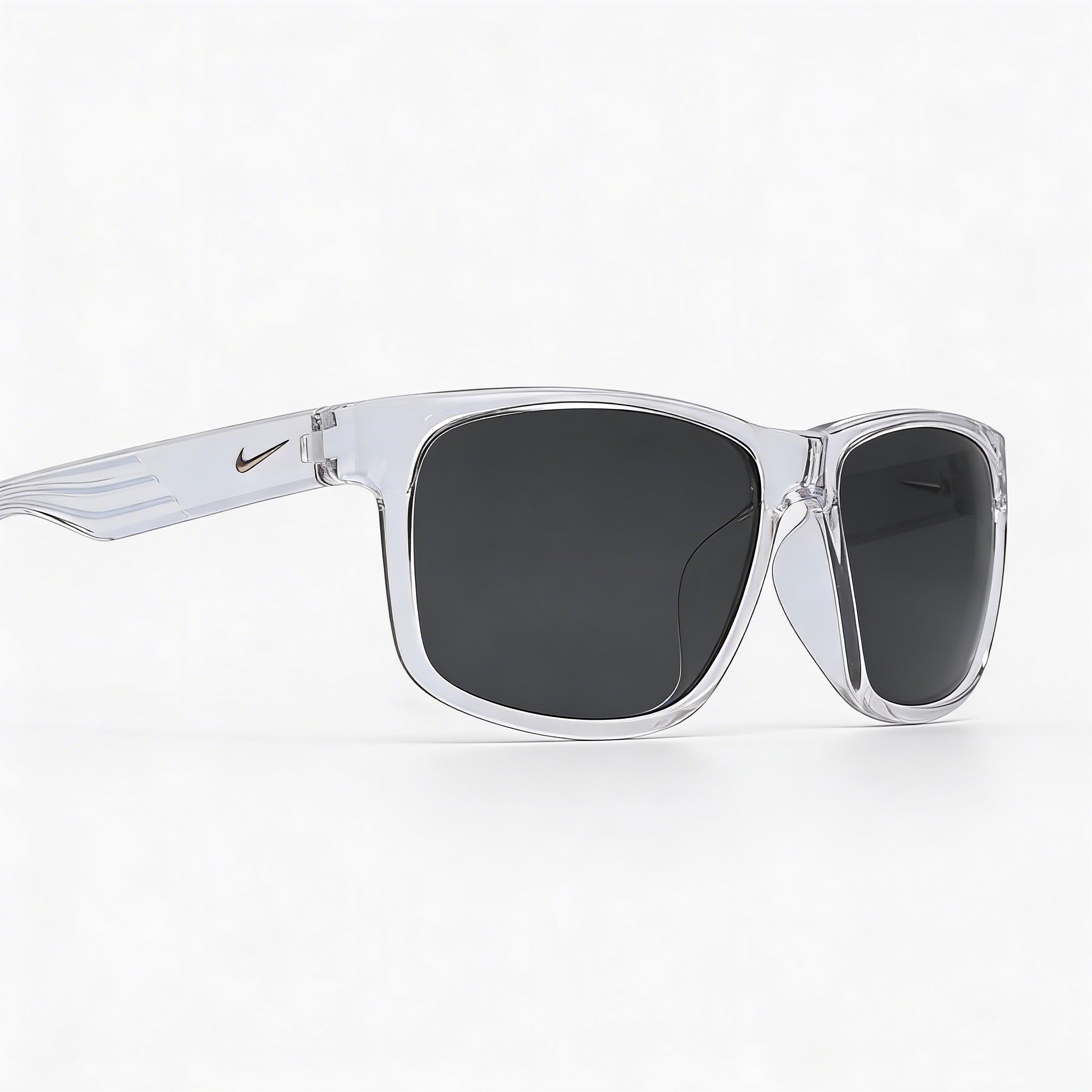 Nike Cruiser Unisex Crystal Clear Nylon Frame with Clear Lenses 59mm 100% UV Protection Prescription Ready, Photo 3