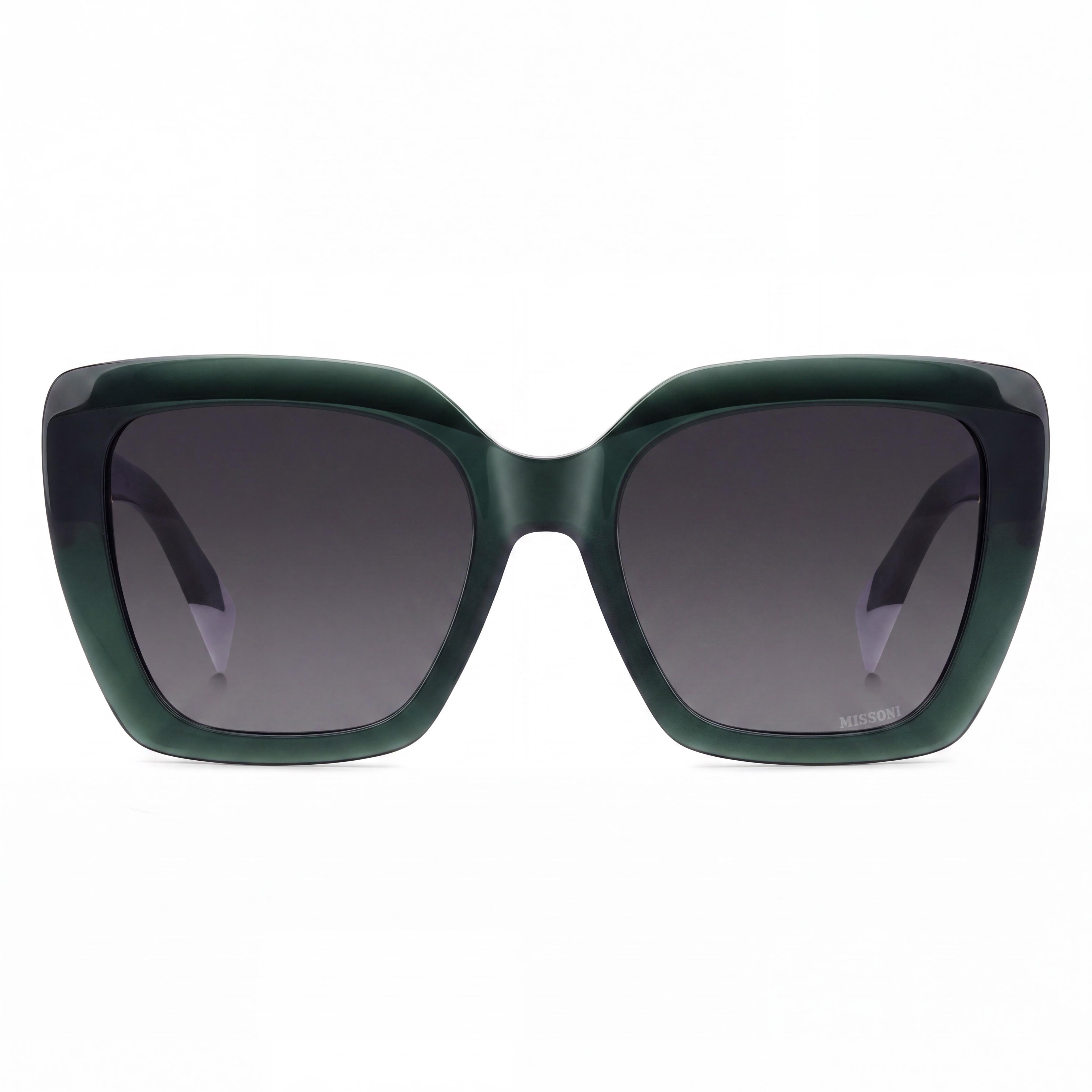 M Missoni Casual. Women's Green/Dark Grey Acetate Non-Polarized Sunglasses 54mm, Photo 2