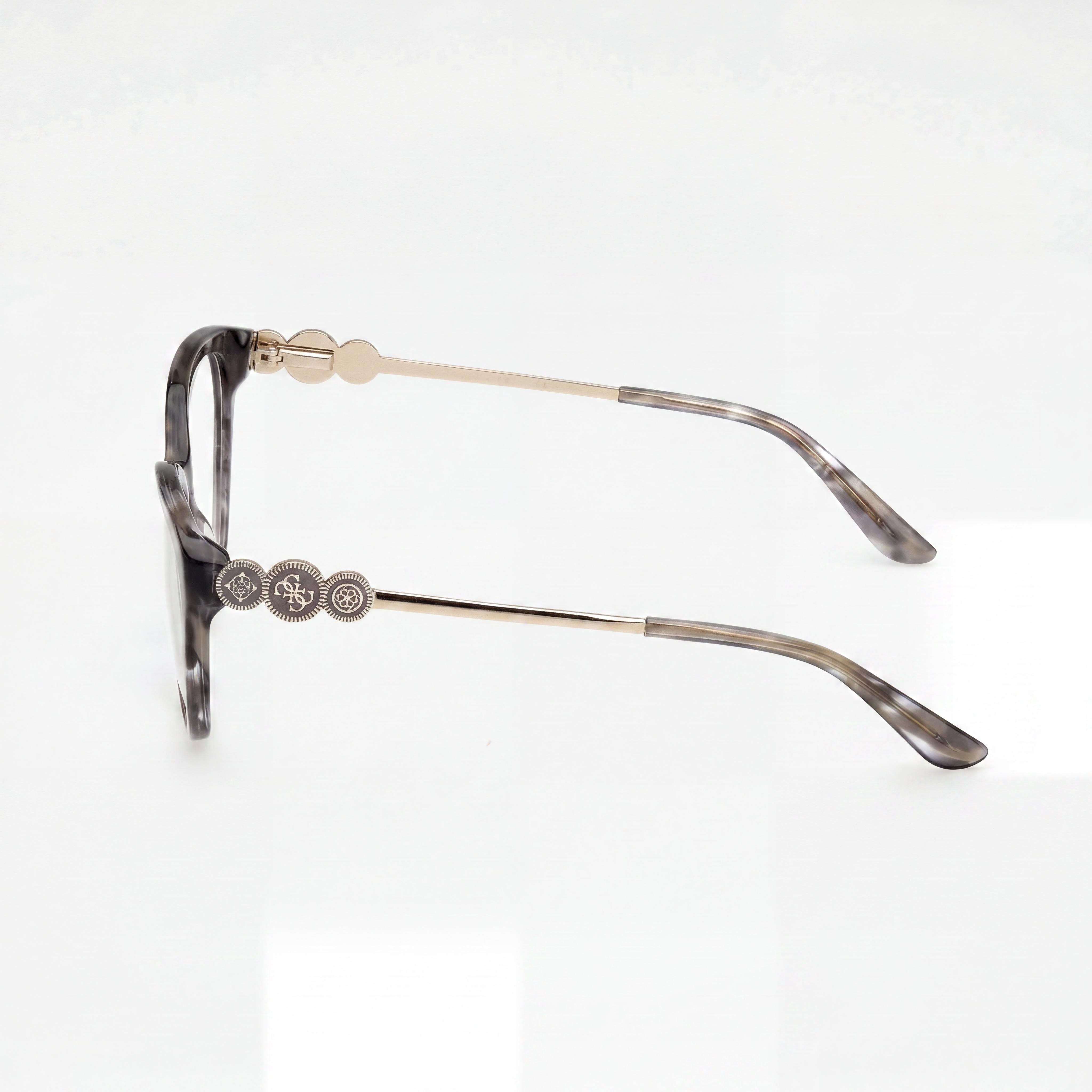 GUESS Gu50230 Women's Grey Havana Plastic Eyeglasses 55mm, Photo 2