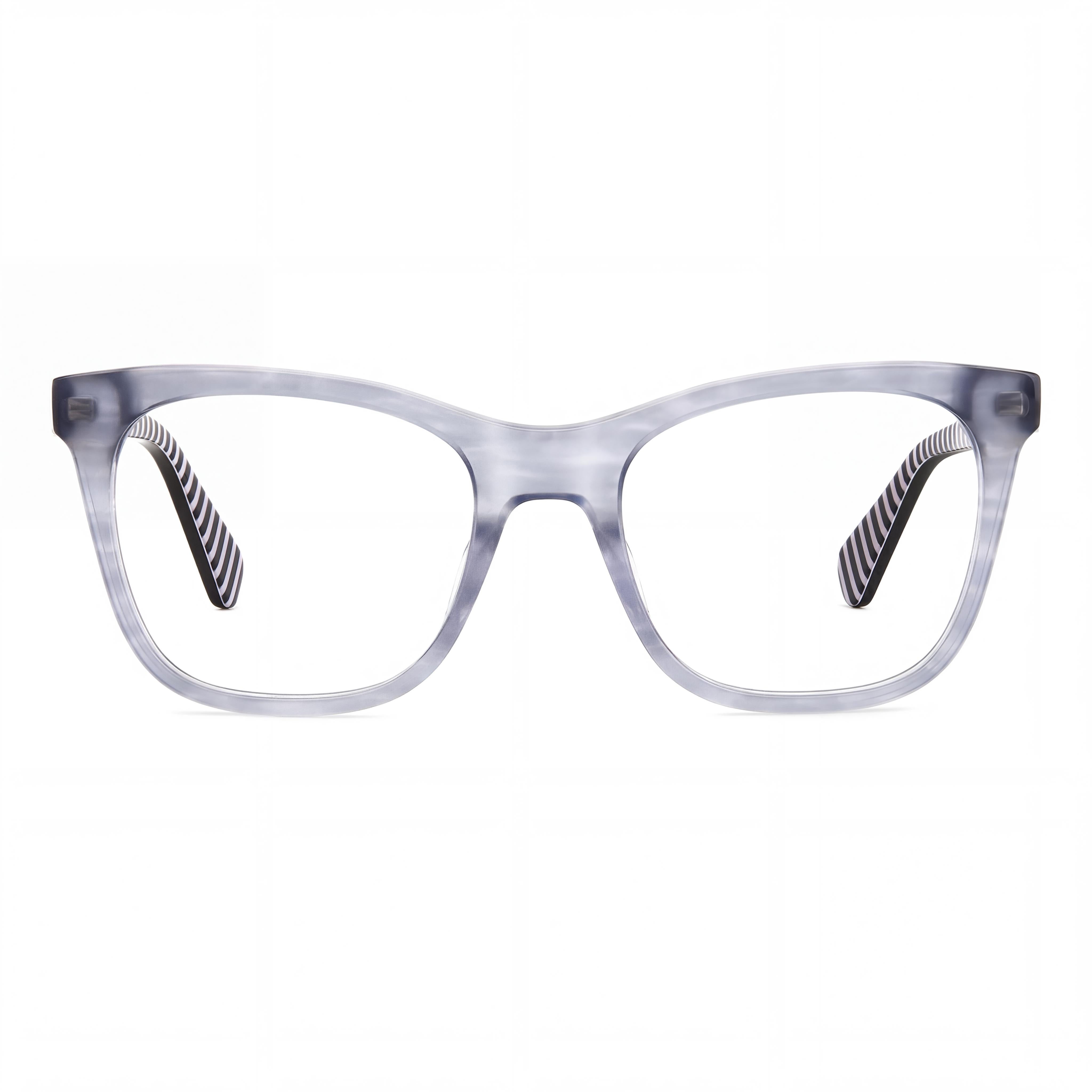 kate spade new york Gafas rectangulares clásicas para mujer, montura de plástico gris cuerno, tamaño 49-18-140, Photo 2