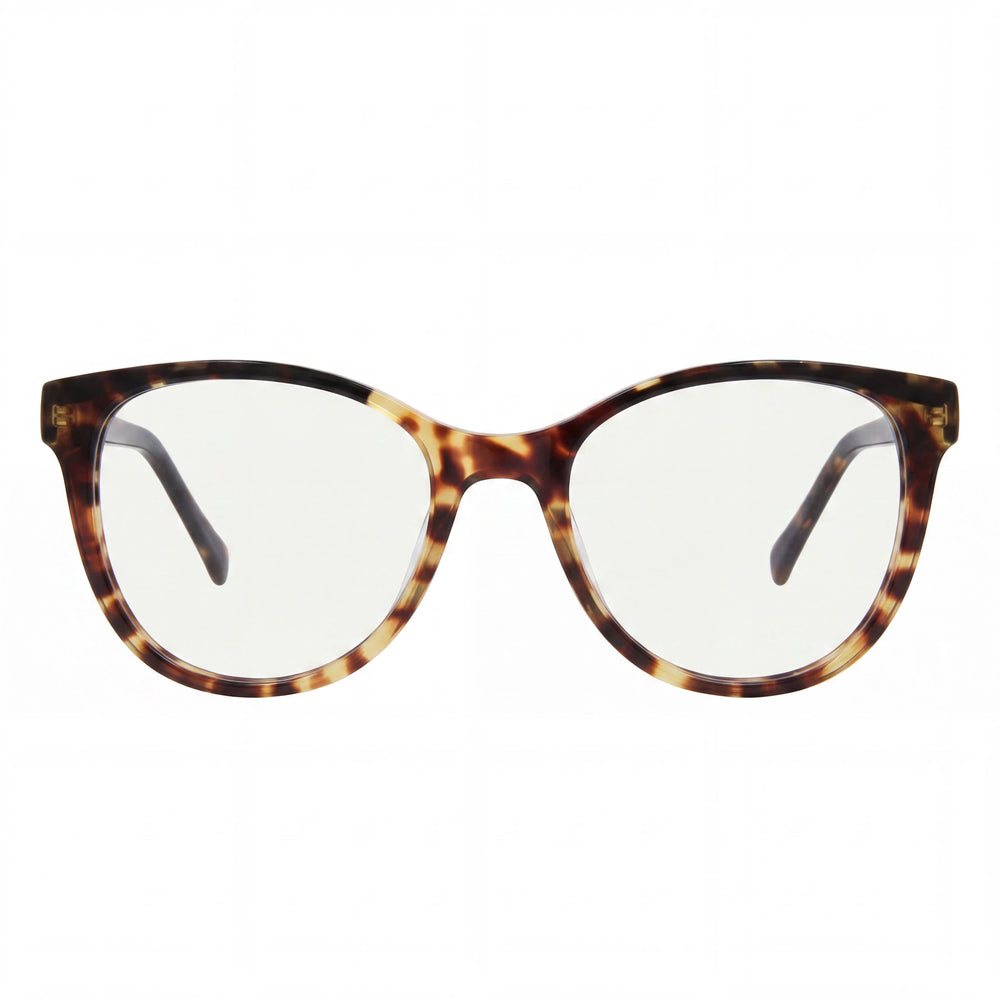 Lucky Brand D223 Women's Full Rim Cat-Eye Acetate Prescription-Ready Non-Polarized Eyeglasses Tortoise Black 53-17-42