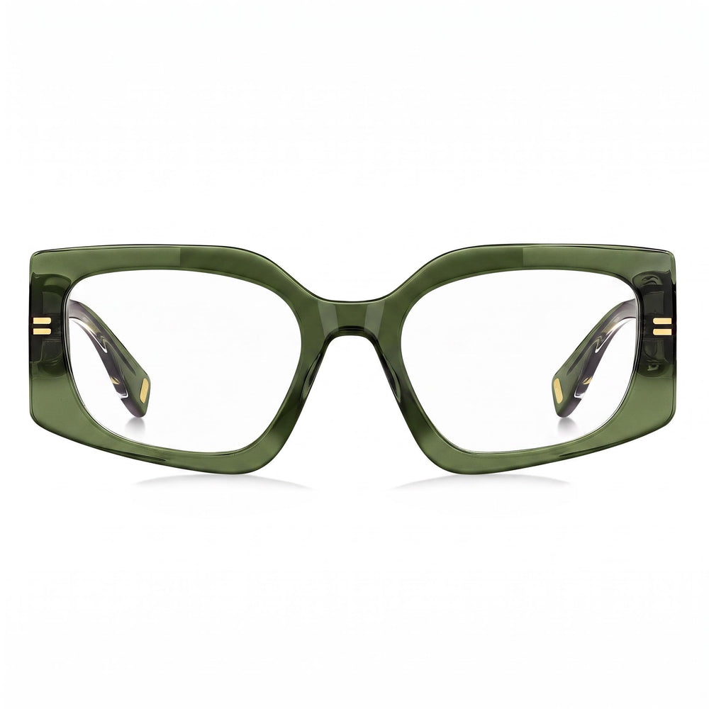 Marc Jacobs Classic Women's Sunglasses, Green Plastic Frame, Multicolor Polycarbonate Lenses, Lens Width 53mm