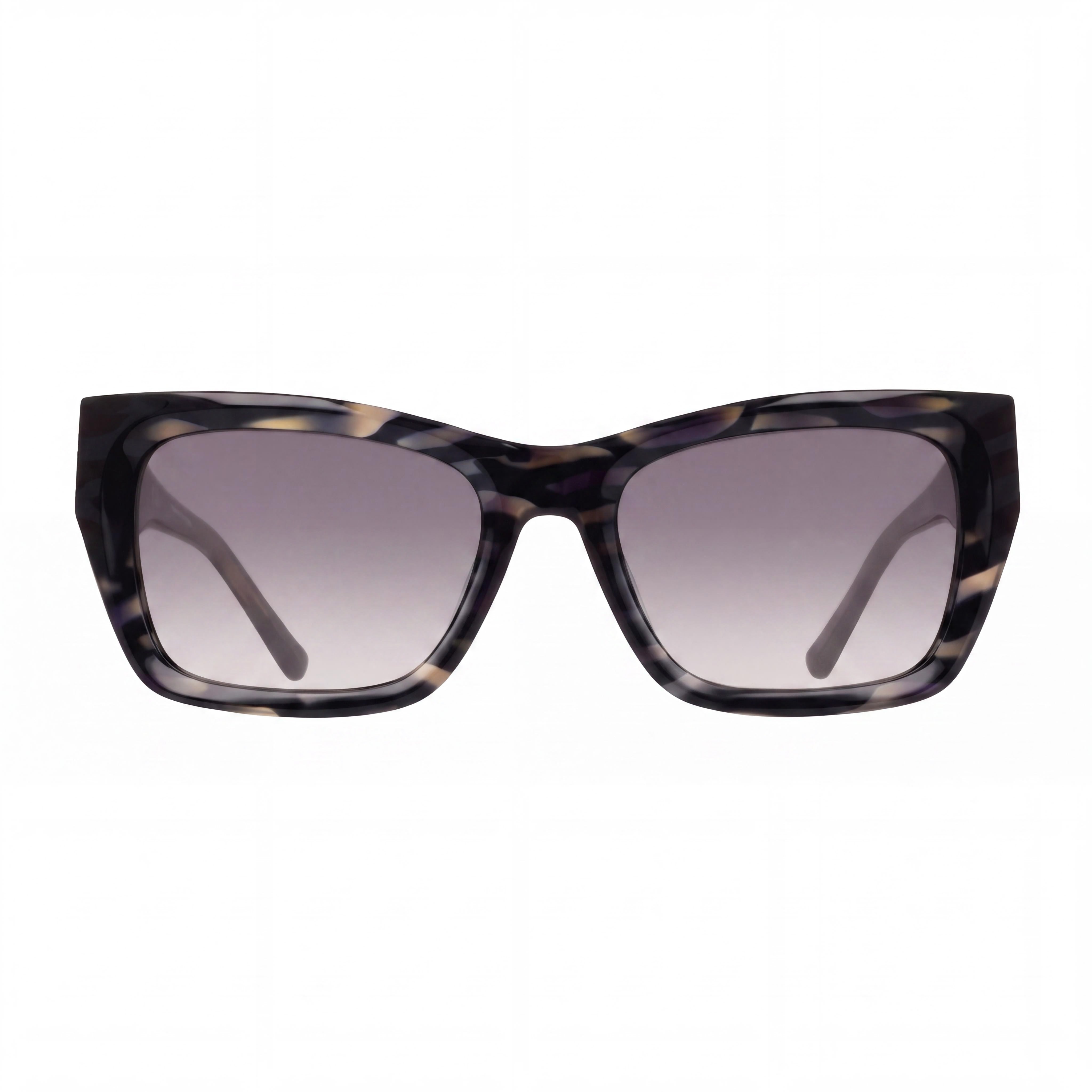 Donna Karan Women's Do519s Acetate Sunglasses with Grey Horn Frame and Smoke Gradient Lenses 55-19-140, Photo 2