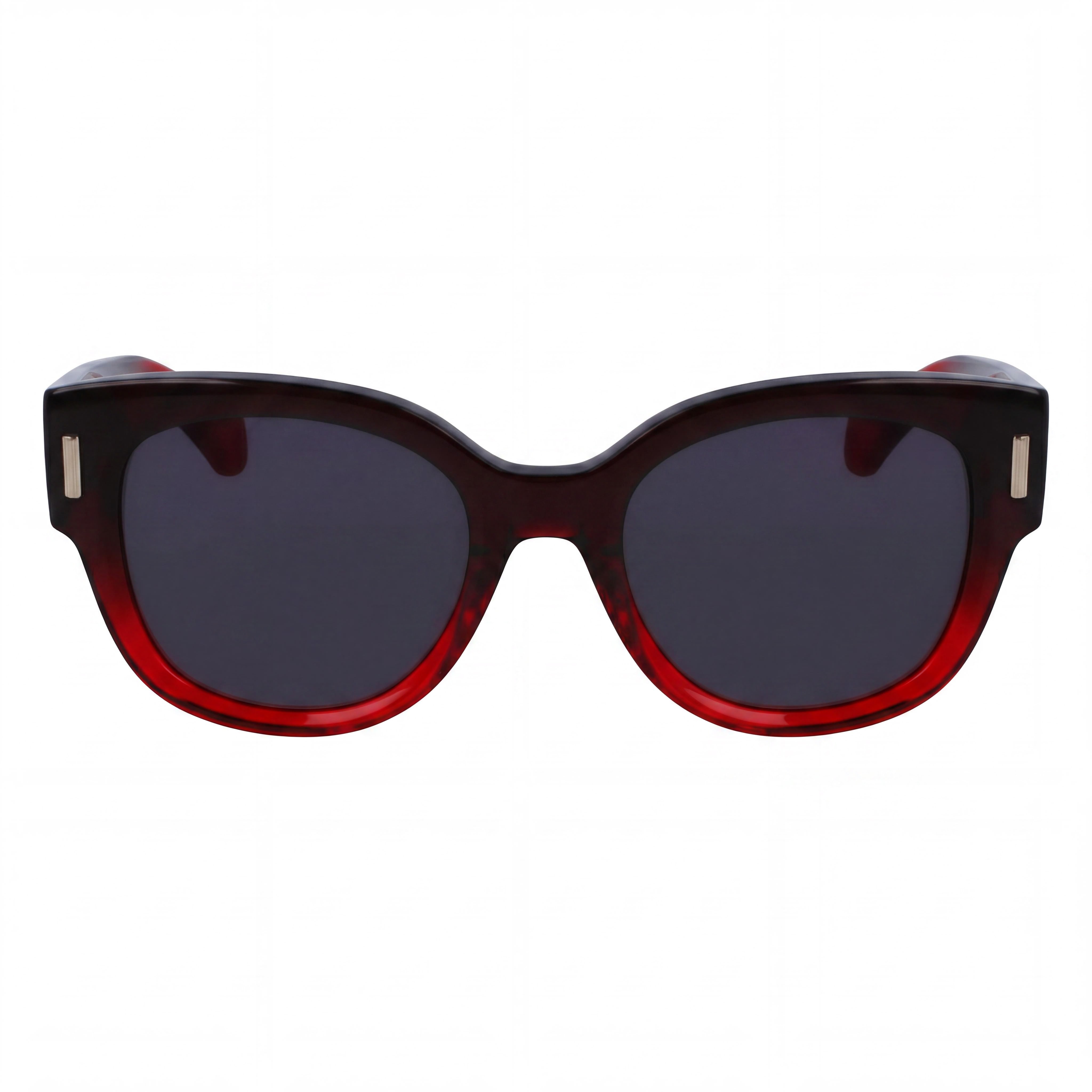 Gafas de sol Salvatore Ferragamo SF2007S para mujer, de acetato rojo oscuro transparente degradado, con protección UV, 51 mm, Photo 2