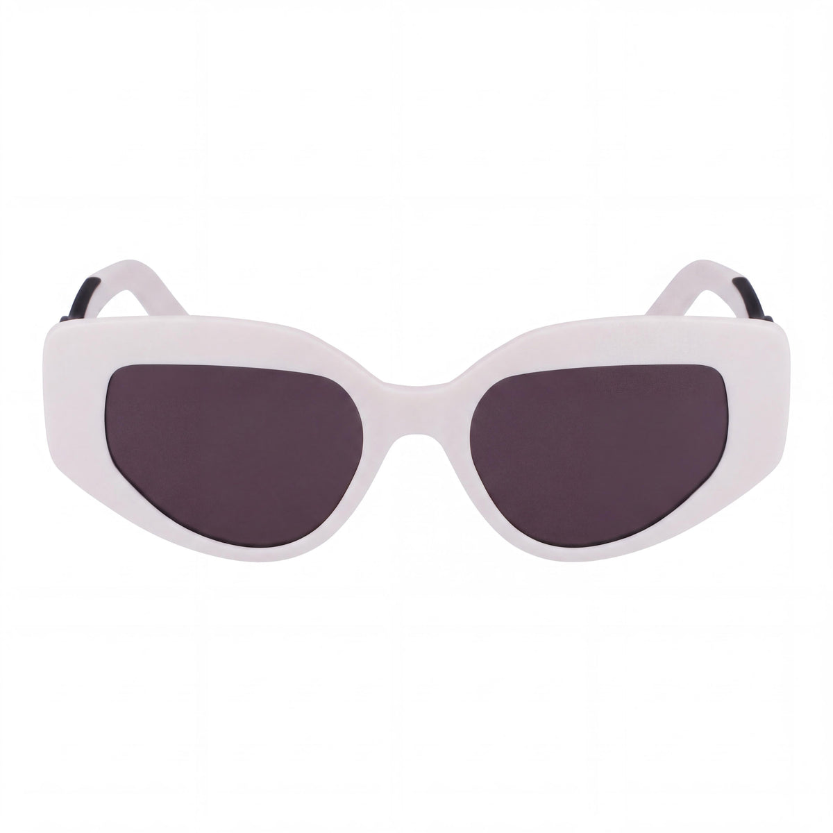 KARL LAGERFELD Kl6144s Women's Cat Eye Iniettato Sunglasses, Matte White, UV Protection, 50mm Lens, Photo 2