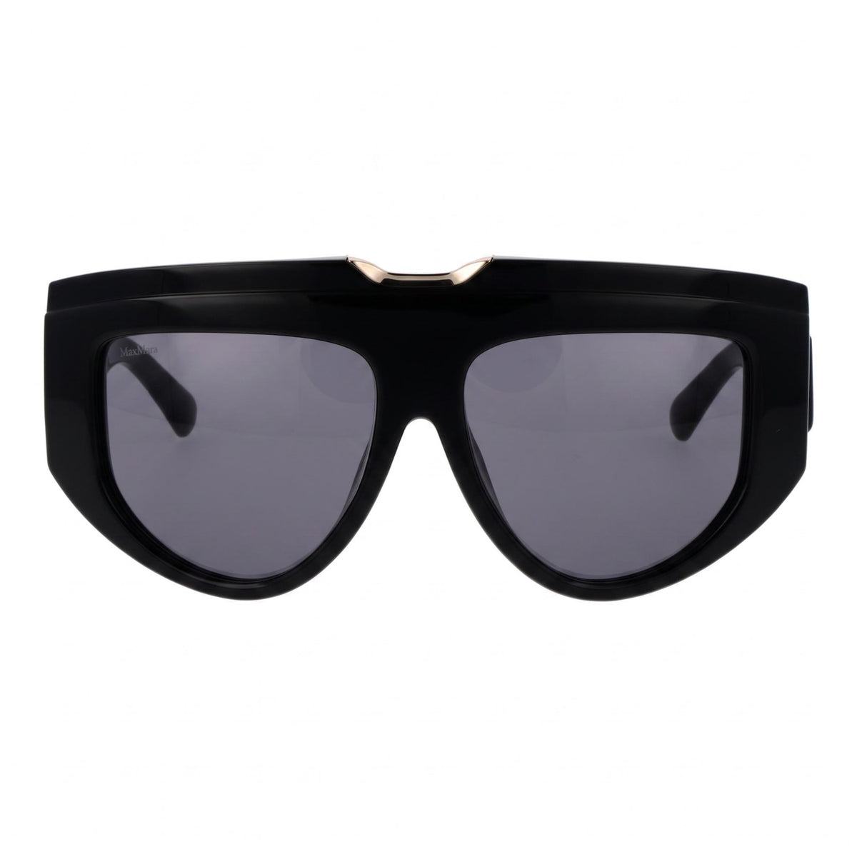 MaxMara Mm0083 Men's Black Frame Smoke Non-Polarized Acetate Lenses Eyewear 57-15-135mm, Photo 2