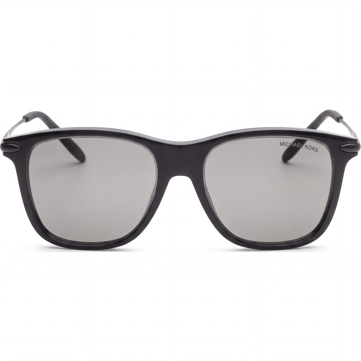 Michael Kors Reno Men's Square Black Silver Mirror Sunglasses with Silver Mirrored Lenses, UV Protection, 55mm, Photo 2