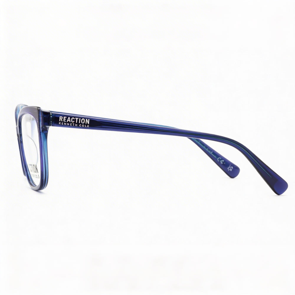 Kenneth Cole REACTION Kc0897 Men's Blue Plastic Frame with Clear Polycarbonate Lenses 55mm Eyewear