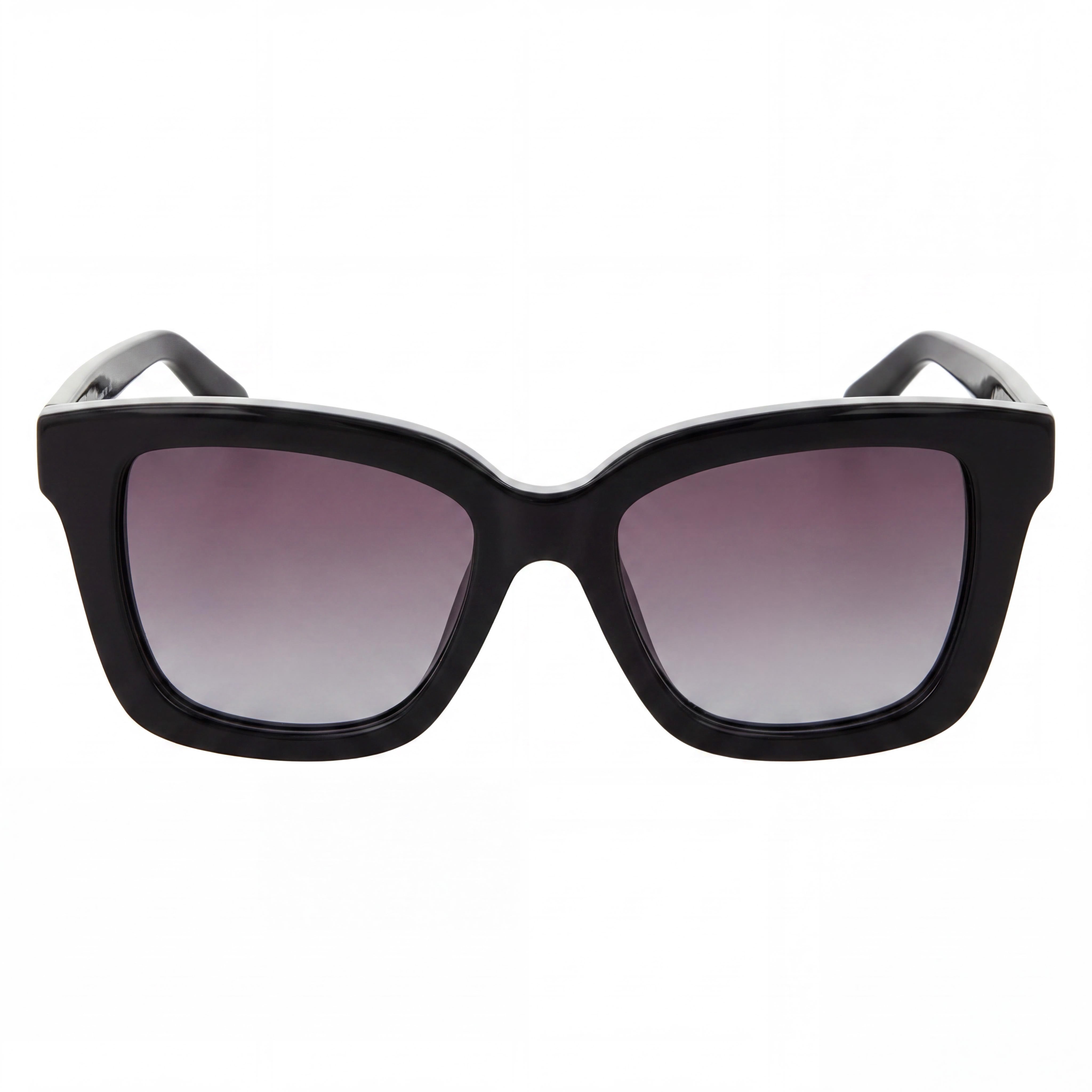 Salvatore Ferragamo SF955S Women's Square Plastic Black Gold Grey Gradient 100% UV Protected 53mm Sunglasses, Photo 2