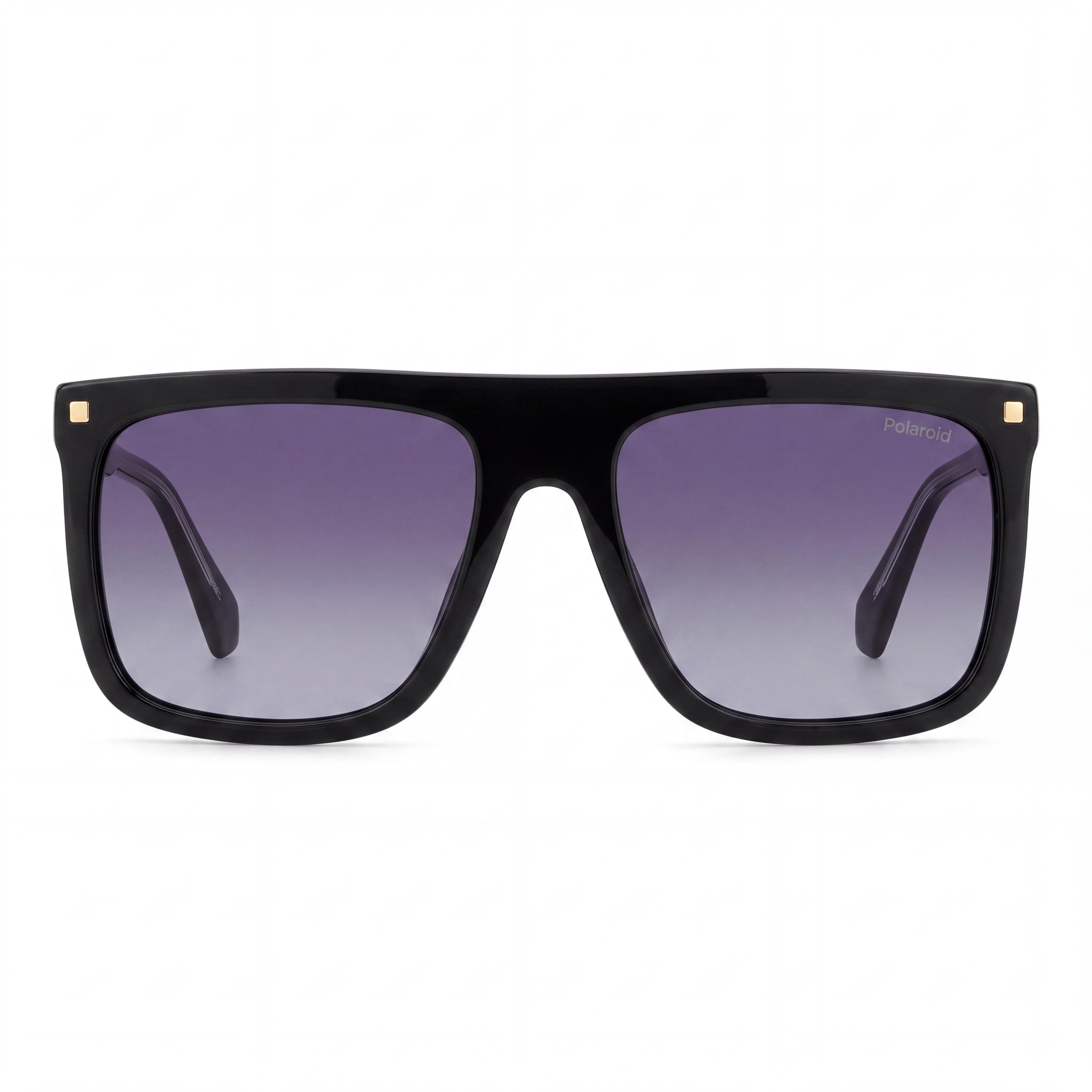 Polaroid Eyewear PLD 4166/S/X Women's Casual Black Acetate Rectangular 100% UV Polarized Sunglasses 56-18-145, Photo 2