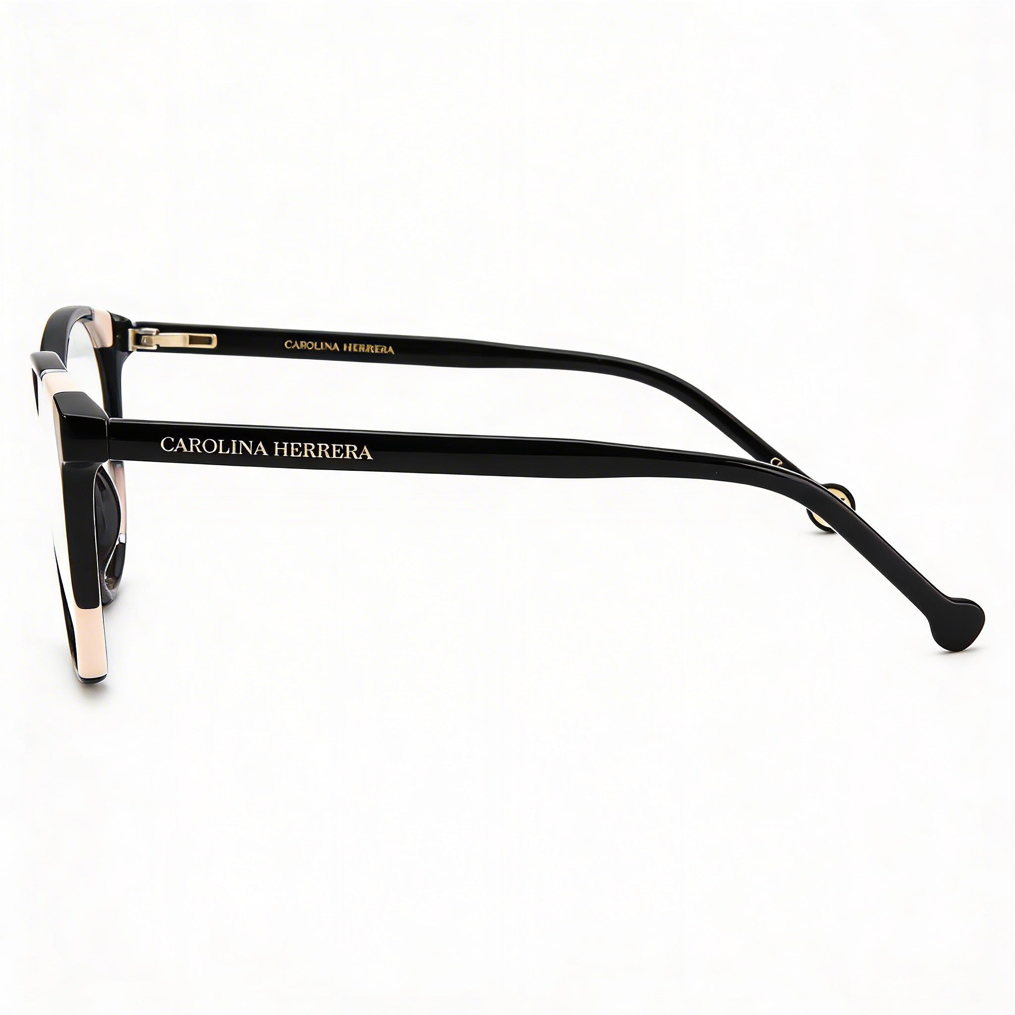 Carolina Herrera Her 0123 Acetate Frame Polycarbonate Lens Sunglasses for Women Black Nude 54mm, Photo 3