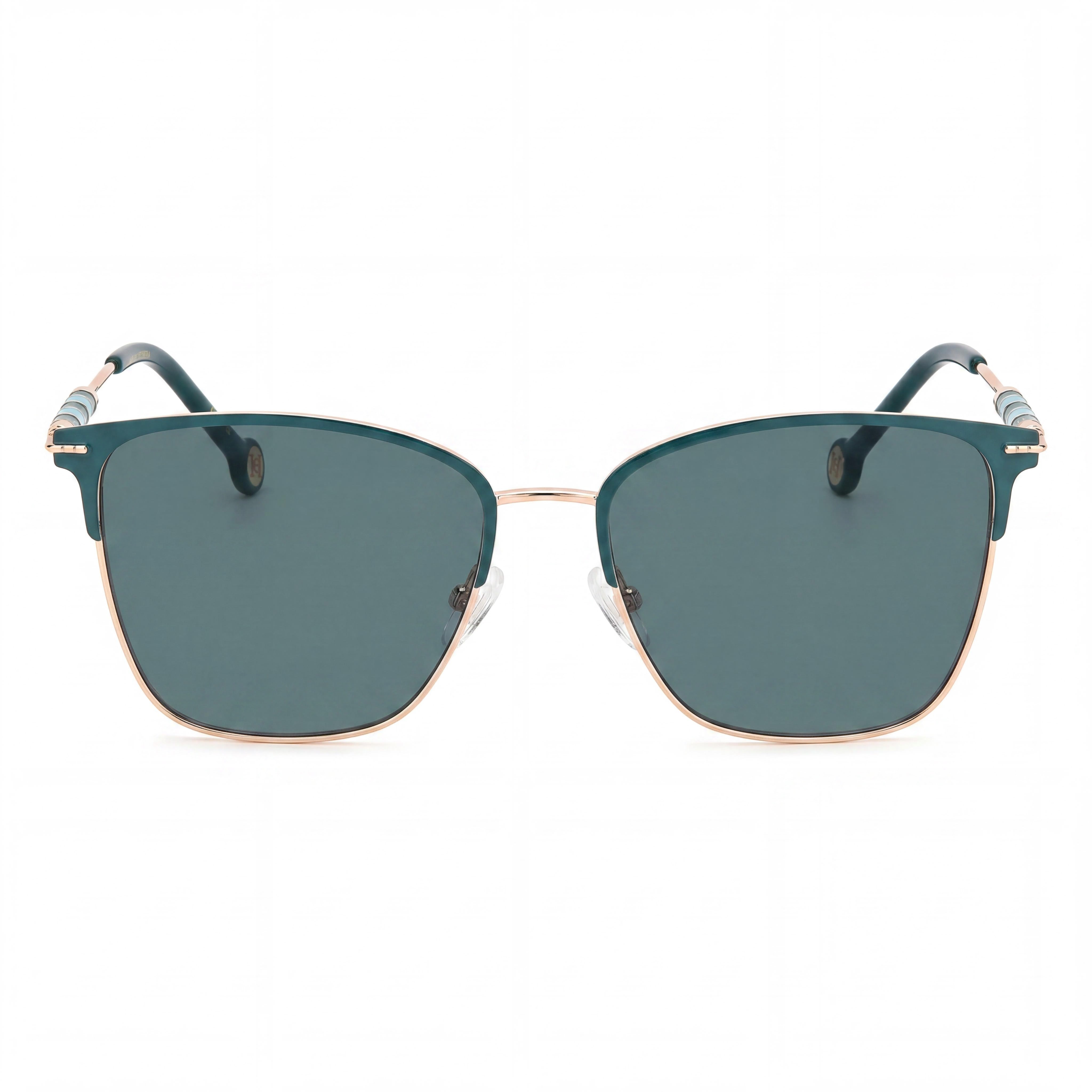 Carolina Herrera CH 0040 Women's Gold Green Stainless Steel Rectangular Optical Frames 54mm, Photo 2