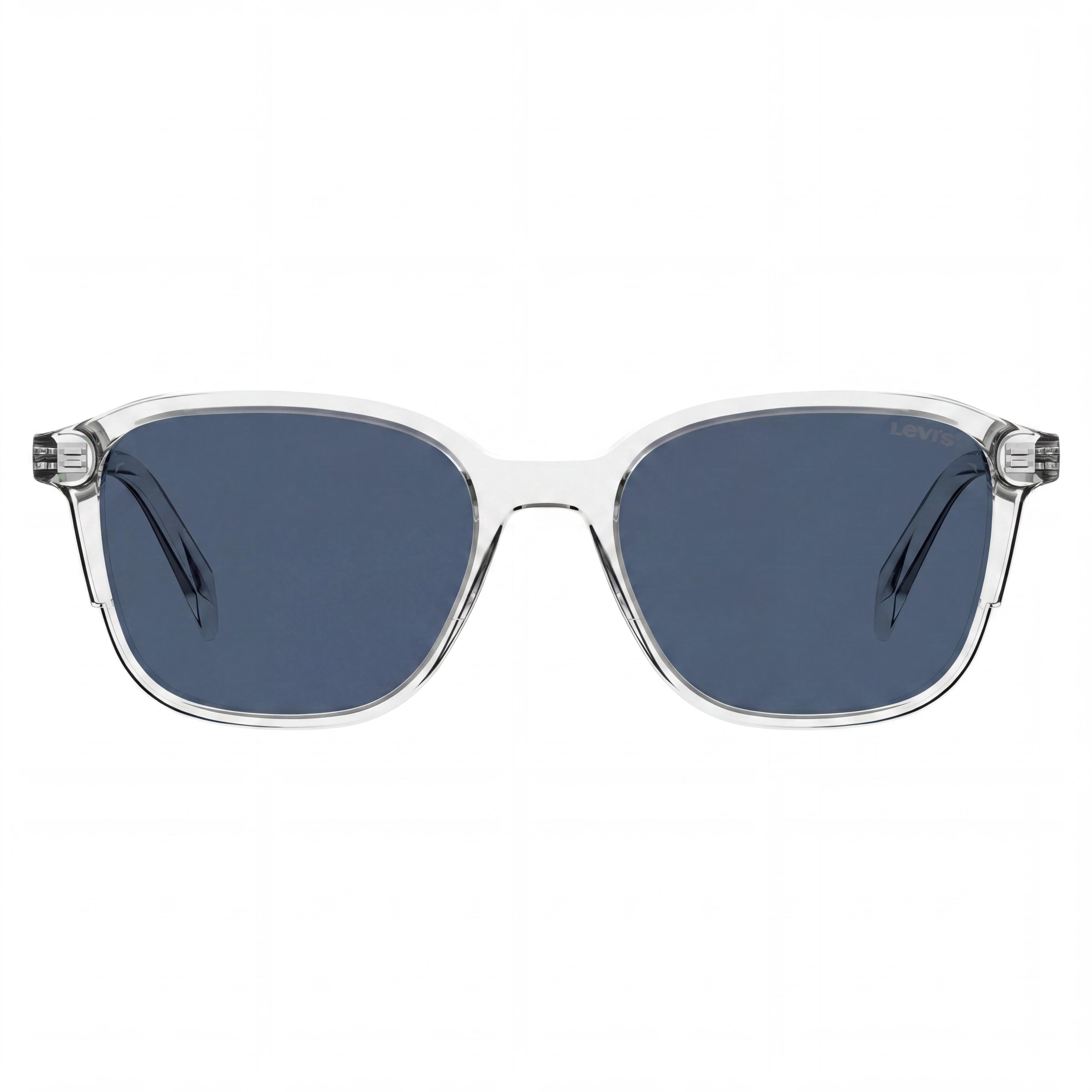 Gafas unisex Levi's Timeless, montura de poliamida ecológica azul cristal, lentes de policarbonato cristal, talla 53-18-145, Photo 2