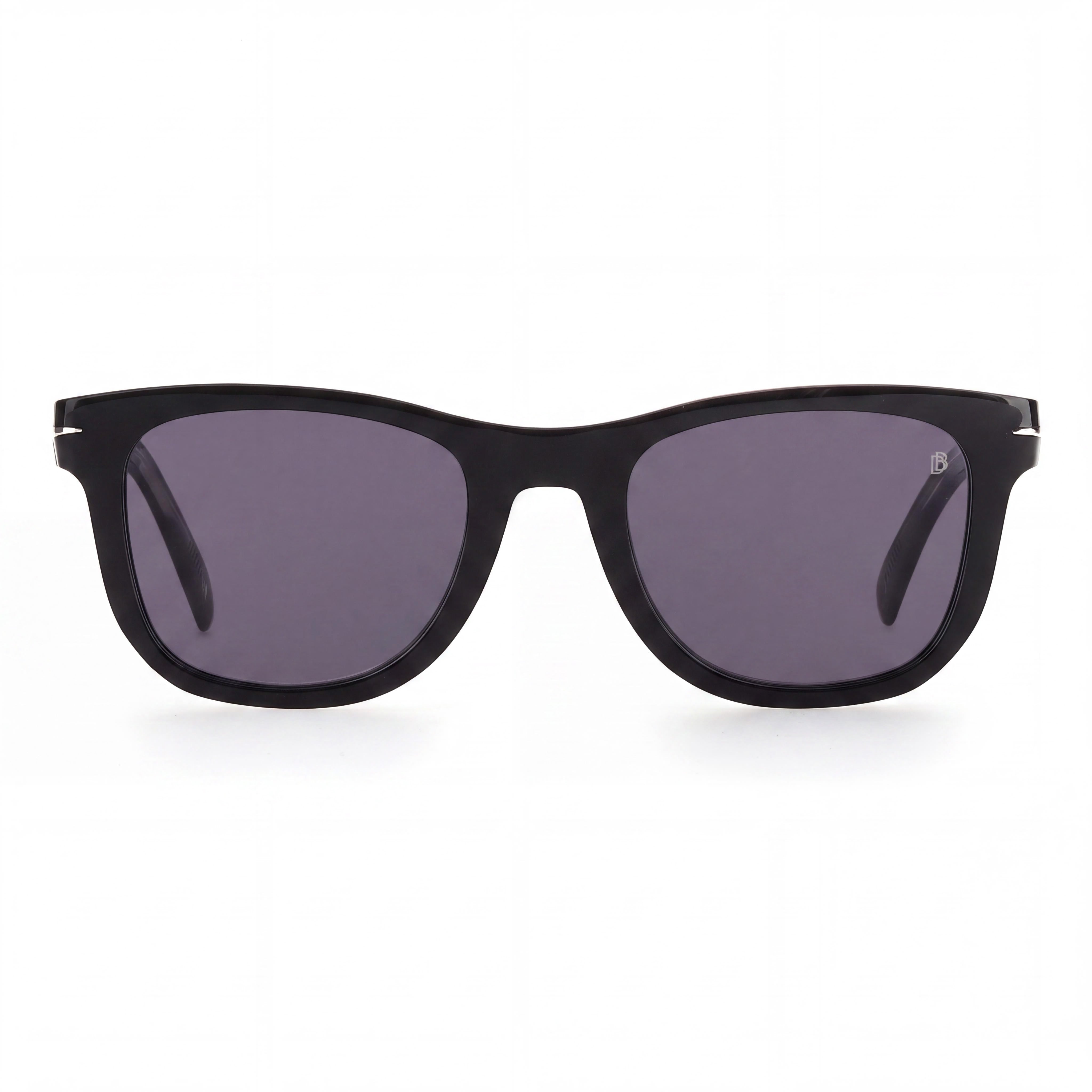 David Beckham Db 1006/S Men's Black Grey Clip-on Acetate Sunglasses, Grey Polarized Lenses 50mm, Photo 2
