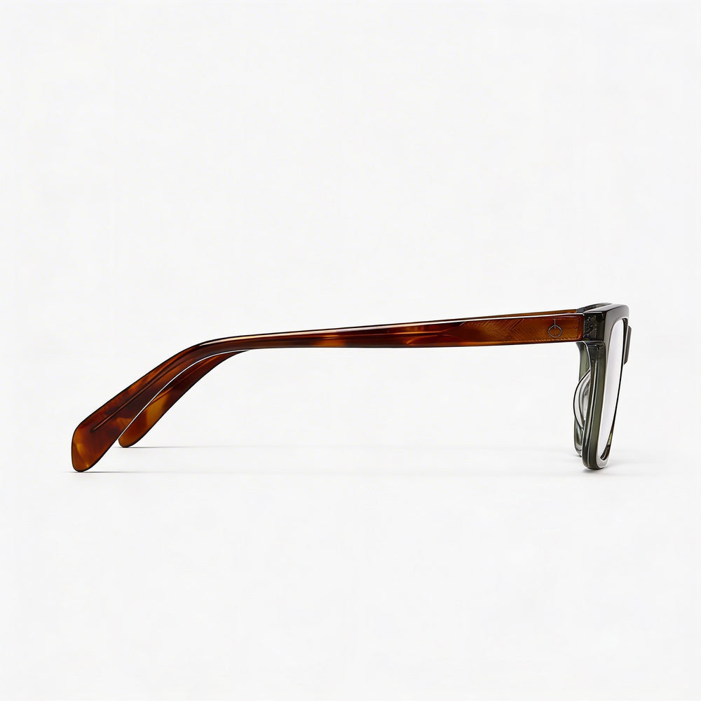 Rag & Bone Casual Men’s RNB7053/G Green Acetate Optical Frames with Clear Lenses 53-19-145