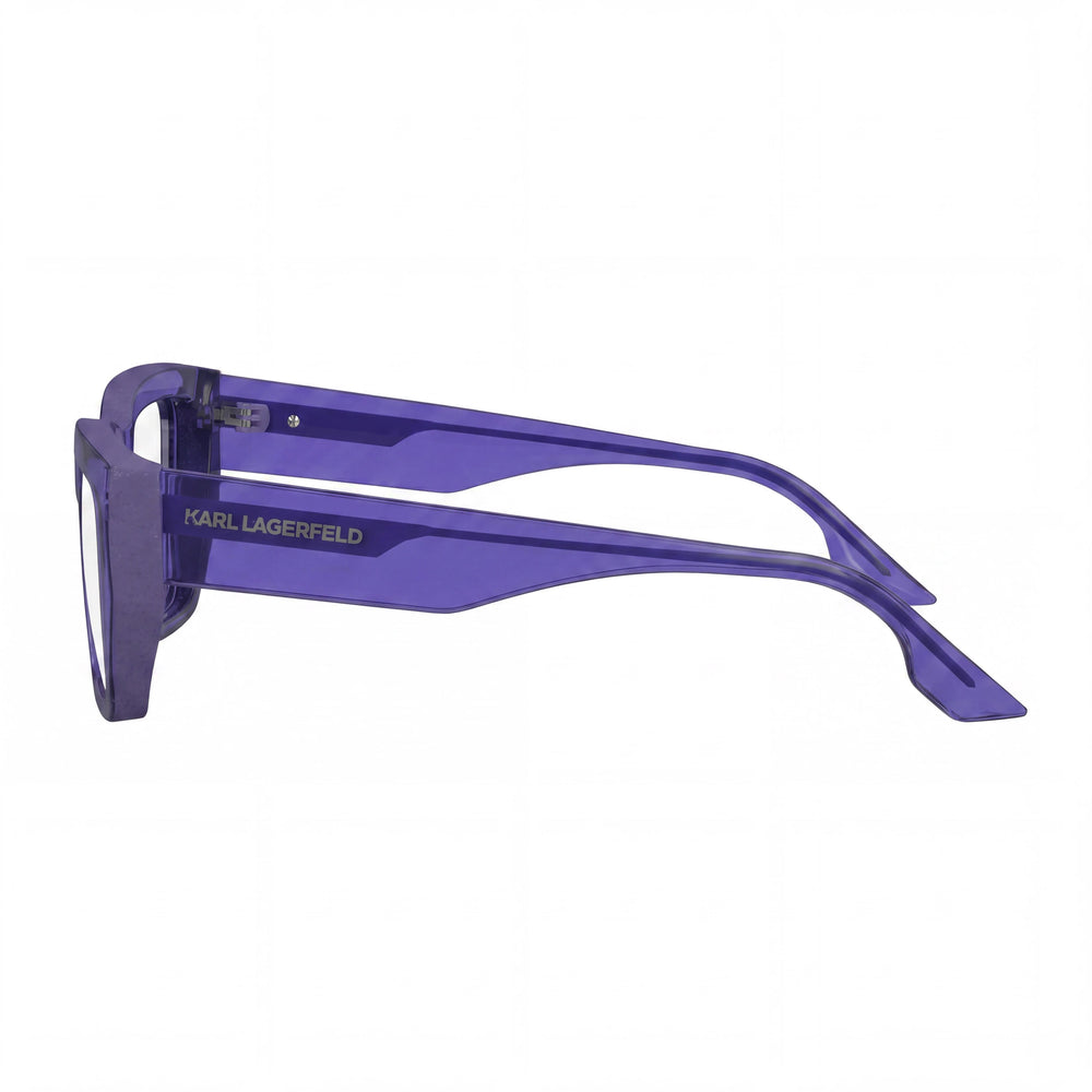 KARL LAGERFELD Modern Women's Violet Injected Frame Sunglasses with UV Protection, 52mm Lens