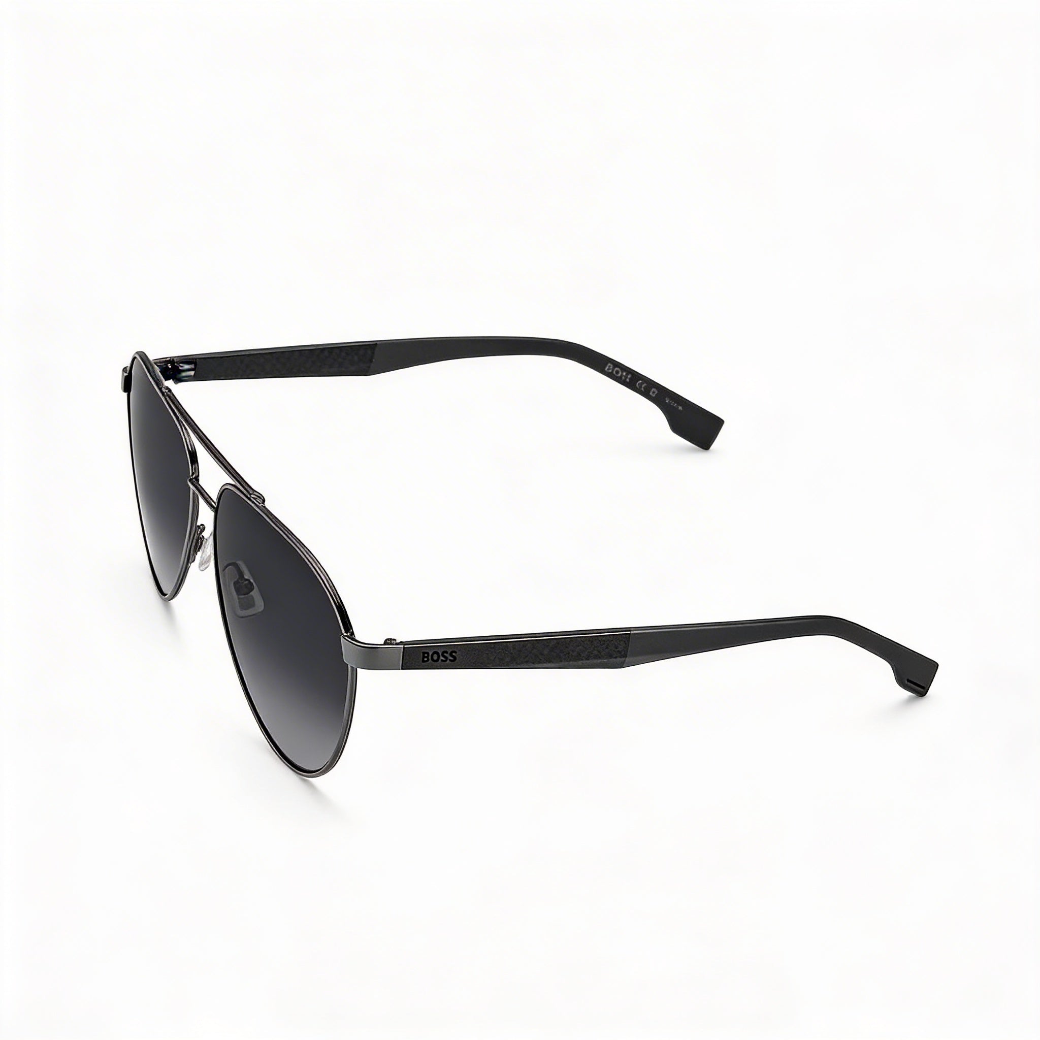 Hugo Boss Contemporary Unisex Brown Dark Ruthenium Grey Alloy Steel UV Protection Sunglasses 60mm, Photo 3