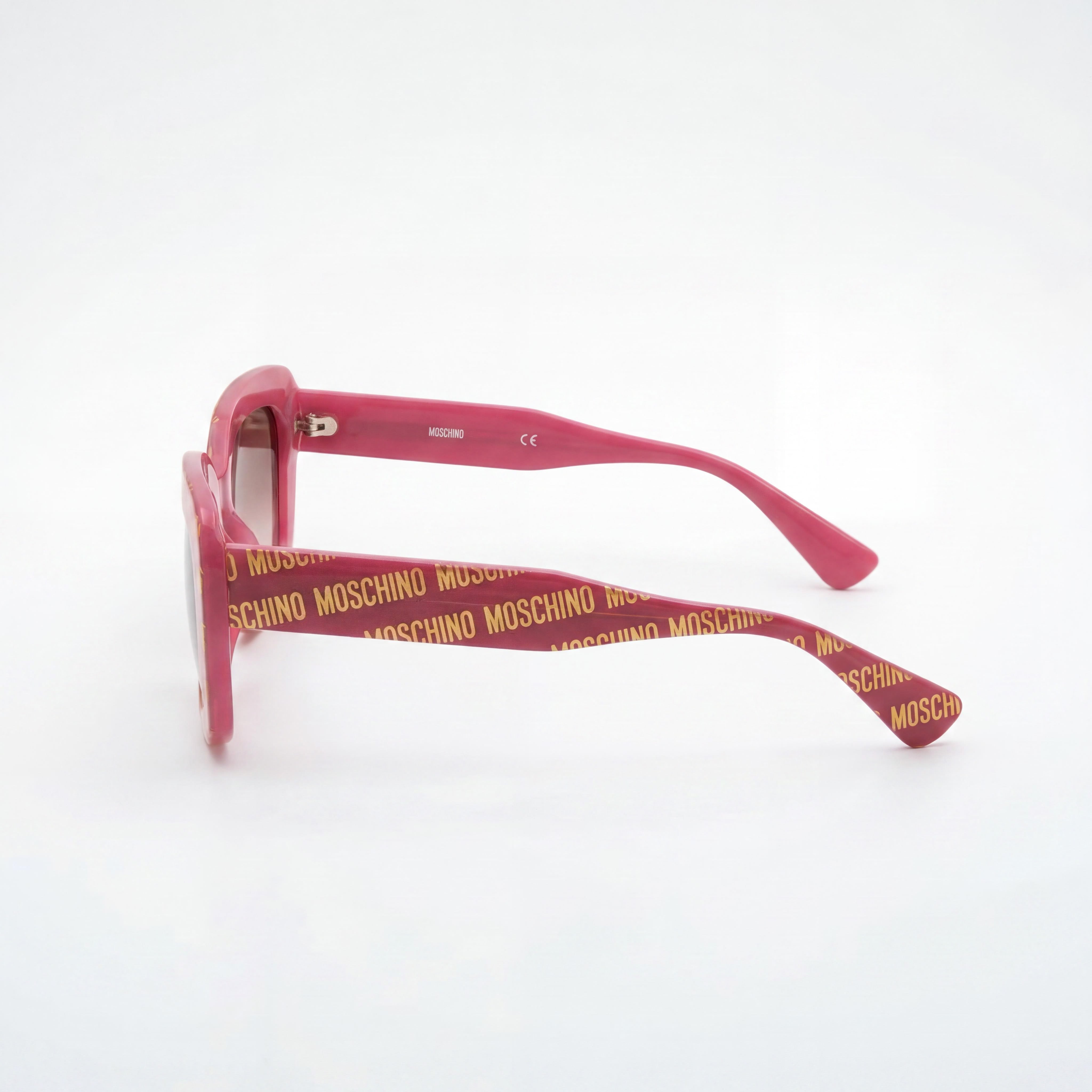 Moschino Classic Women's Acetate UV Protected Sunglasses Fuchsia Pink Pattern Pink Gradient 53mm, Photo 3