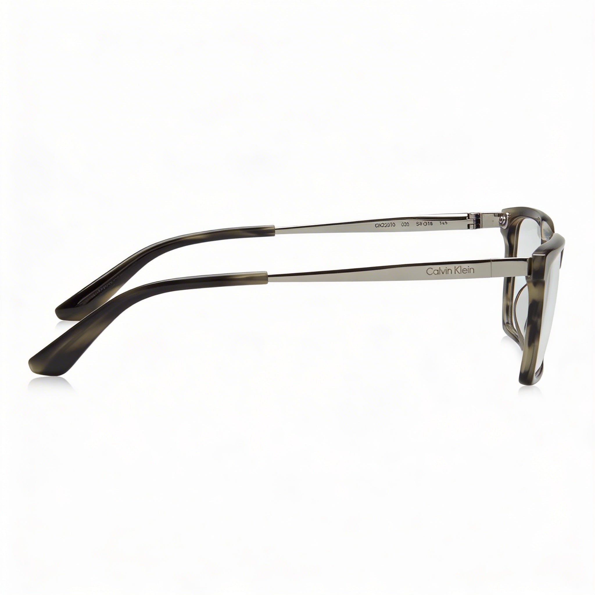 Calvin Klein Ck22510 Unisex Metal Frame Sunglasses with Polarized Gray Havana Lenses, 54mm Lens Width, Photo 3