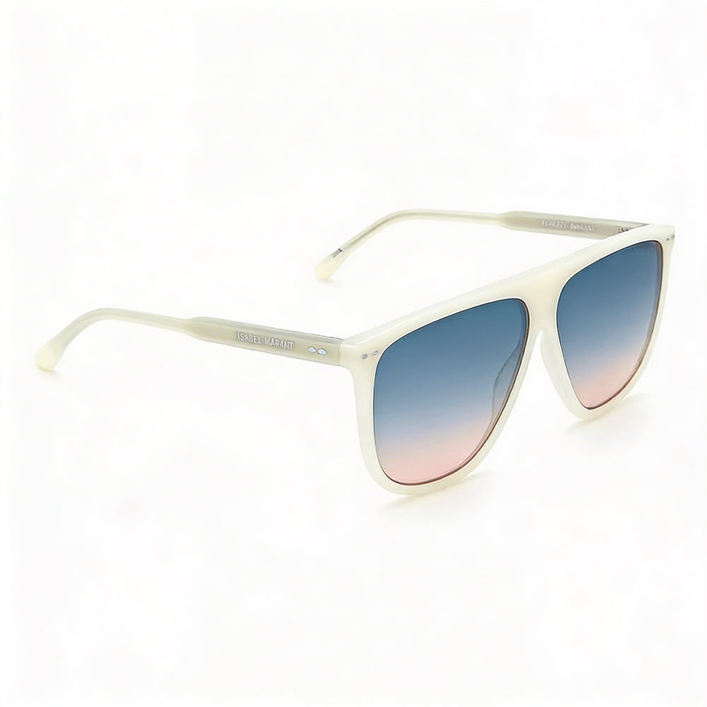 Isabel Marant Sports Unisex Multi-Coloured Acetate Frame Blue Shaded Plastic Lens UV Protected Sunglasses