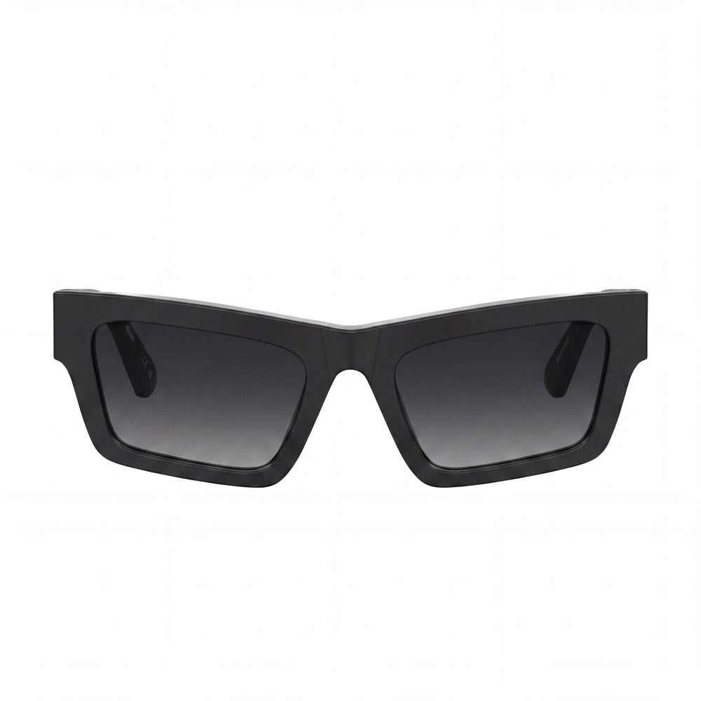 Moschino MOS171/S Gafas de sol casuales para mujer con montura metálica en gris oscuro sombreado y lentes en gris oscuro sombreado de 53 mm