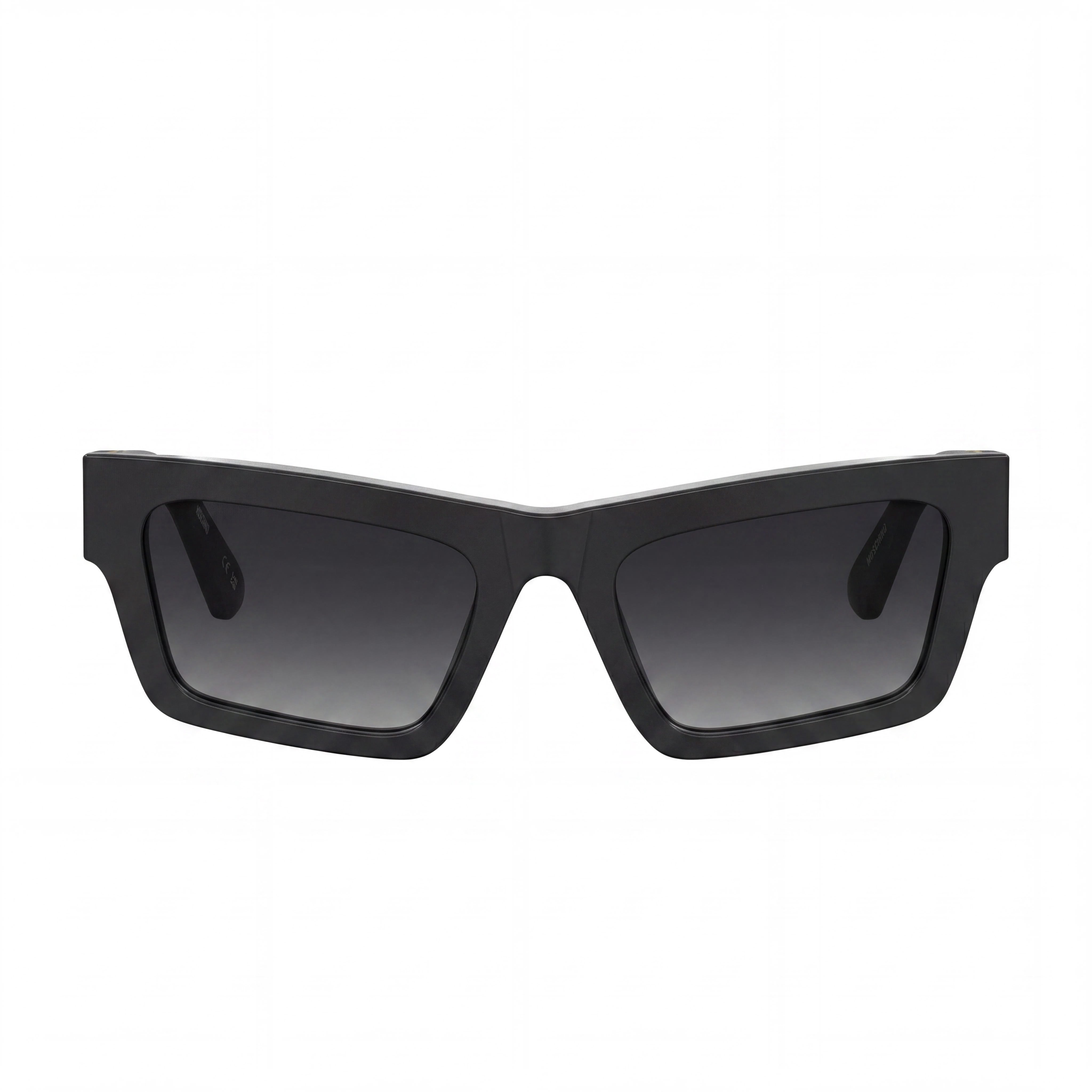 Moschino MOS171/S Women's Casual Black Dark Grey Shaded Metal Frame Sunglasses with Dark Grey Shaded Lenses 53mm, Photo 2