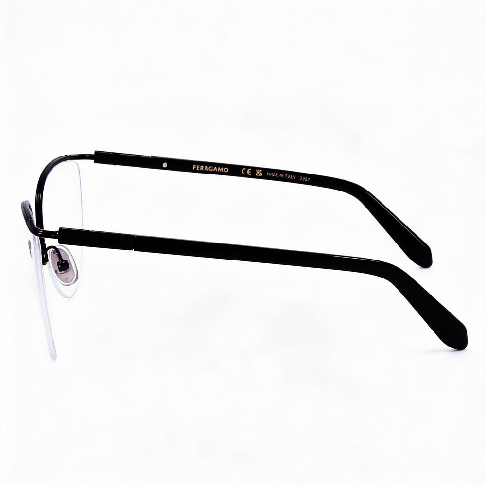 Salvatore Ferragamo SF2227 - Gafas de sol para hombre, metal, negro, no polarizadas, 56 mm