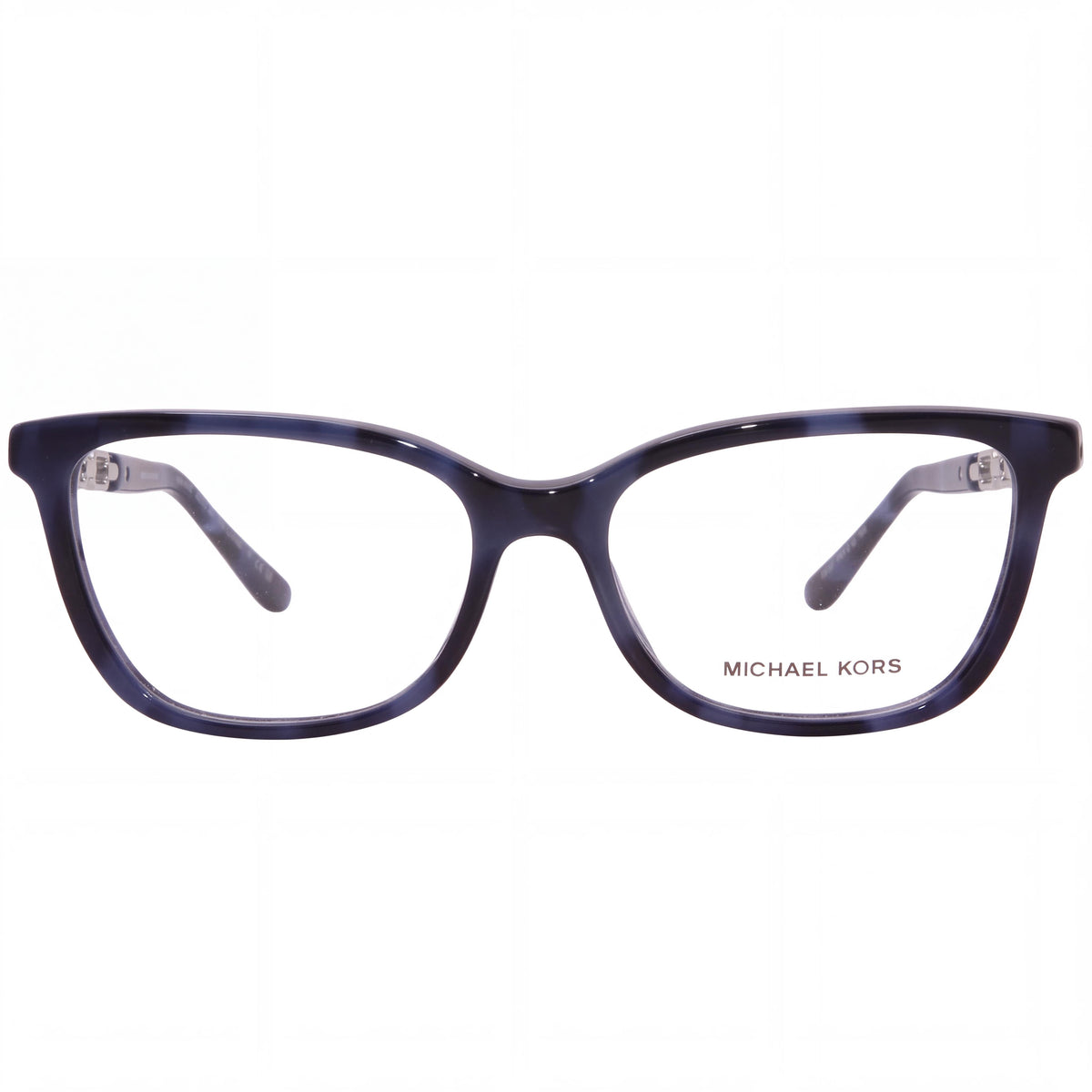 Michael Kors Greve MK4097 Women’s Blue Tortoise Plastic Full Rim Rectangle Prescription-Ready 54mm Eyeglasses, Photo 2