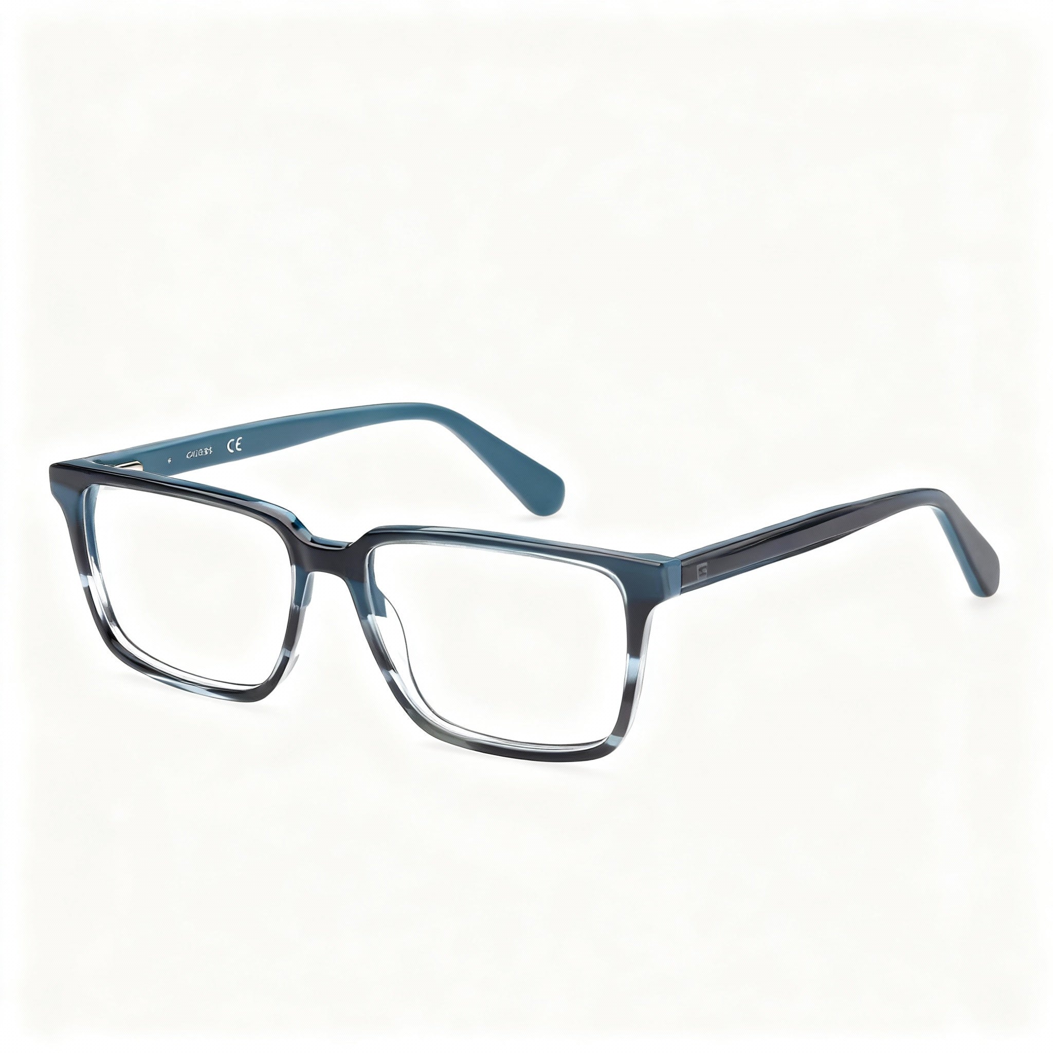 GUESS Gu50047 Women's Blue Lightweight Acetate Optical Frames, 54mm Lens, 15mm Bridge, 150mm Temple, Photo 3