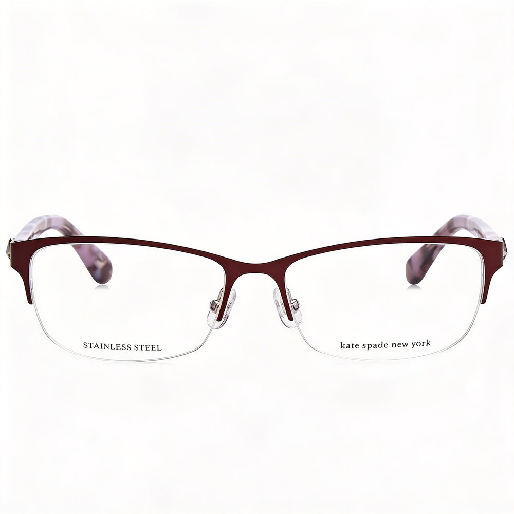 Gafas de sol unisex Kate Spade New York Marnie con montura de acero de aleación violeta y lentes violetas, ancho de la lente 53 mm