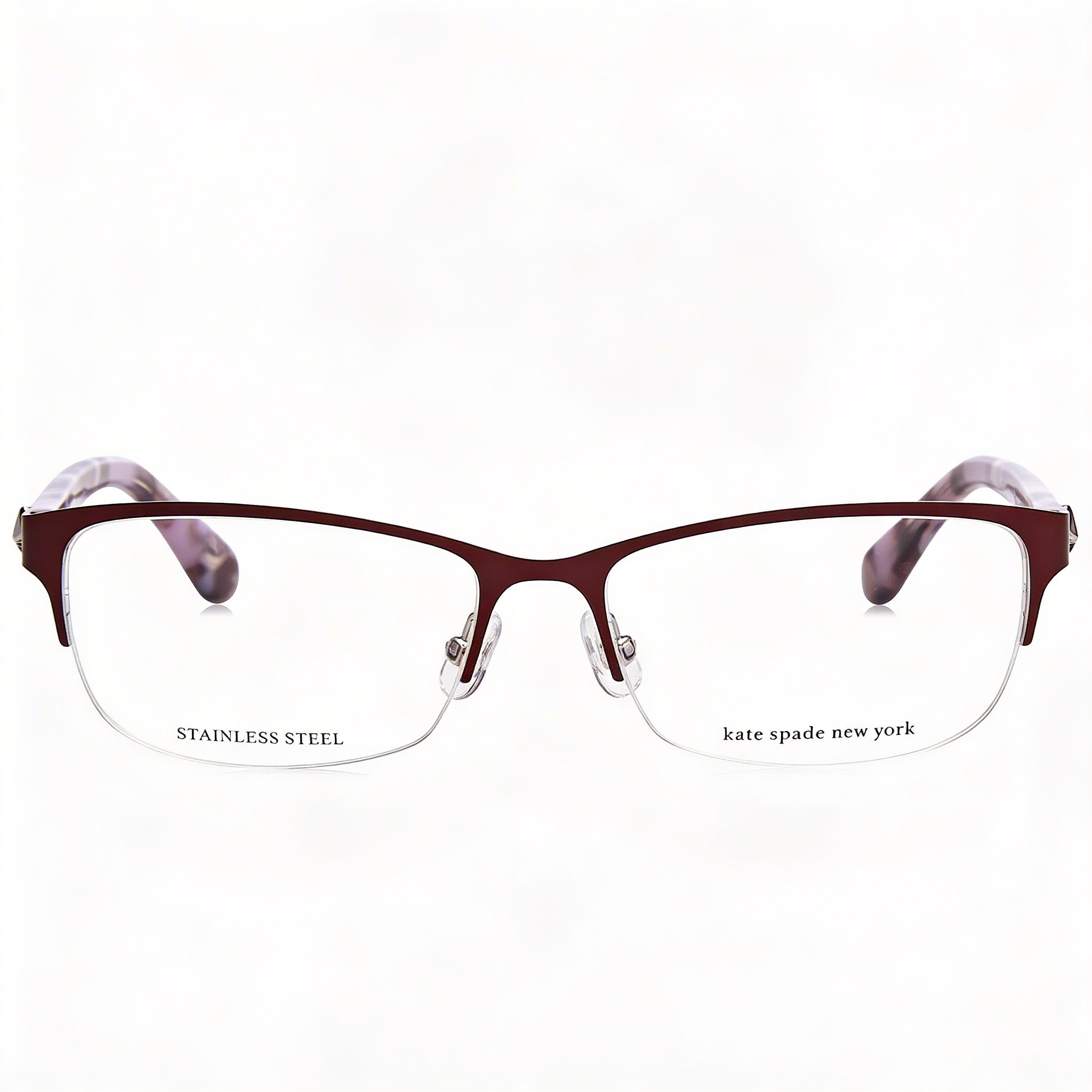 Gafas de sol unisex Kate Spade New York Marnie con montura de acero de aleación violeta y lentes violetas, ancho de la lente 53 mm, Photo 2