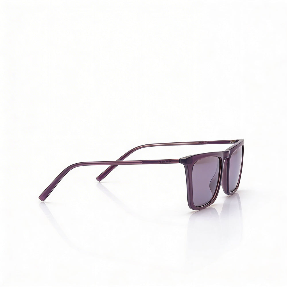 Gafas de sol DKNY Dk505s para mujer, montura cuadrada de plástico morada, lentes moradas, protección UV, 53 mm