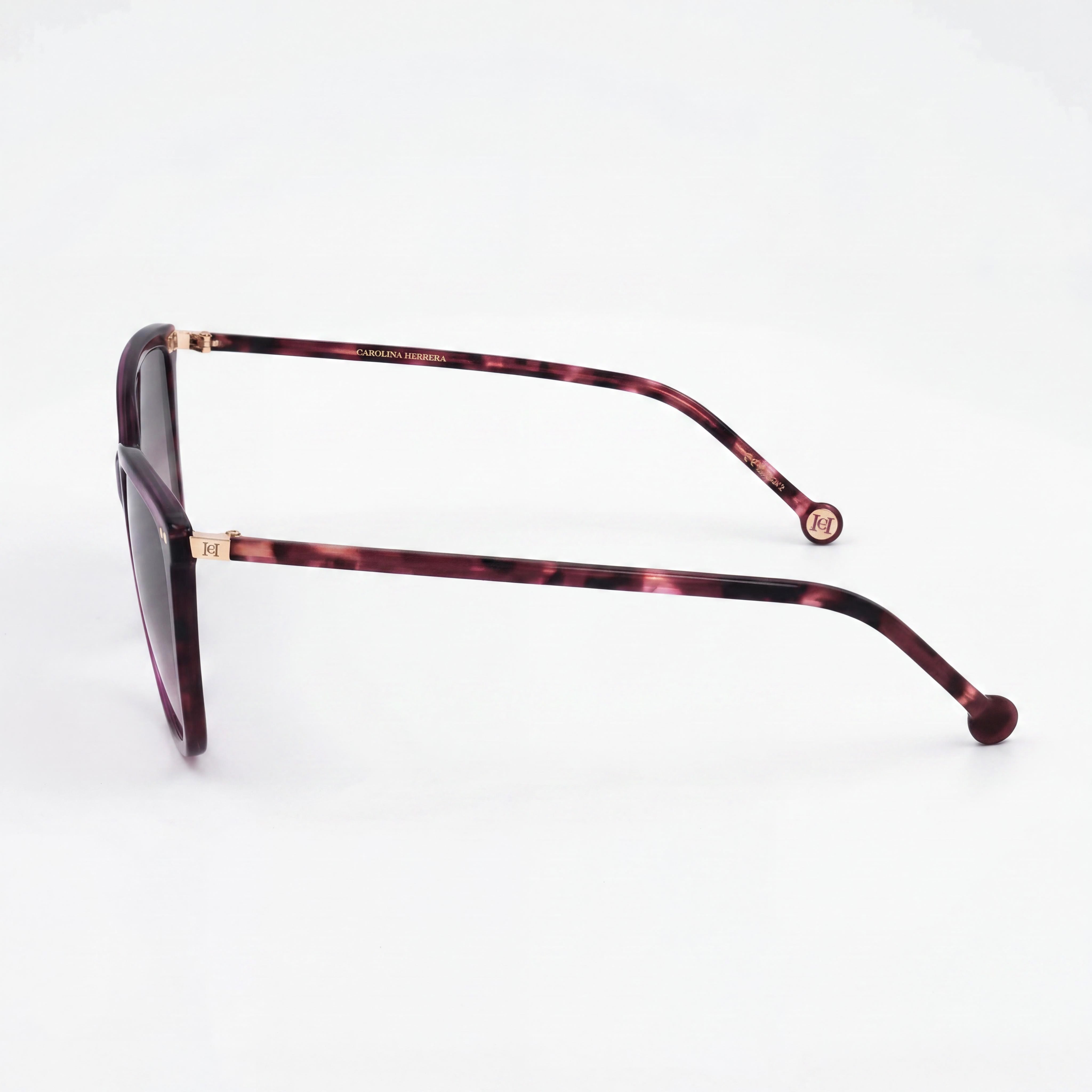 Carolina Herrera HER 0245/S Gafas de sol casuales para mujer, acetato ligero, ciclamen marrón rosado degradado, no polarizadas 55-17-145, Photo 3