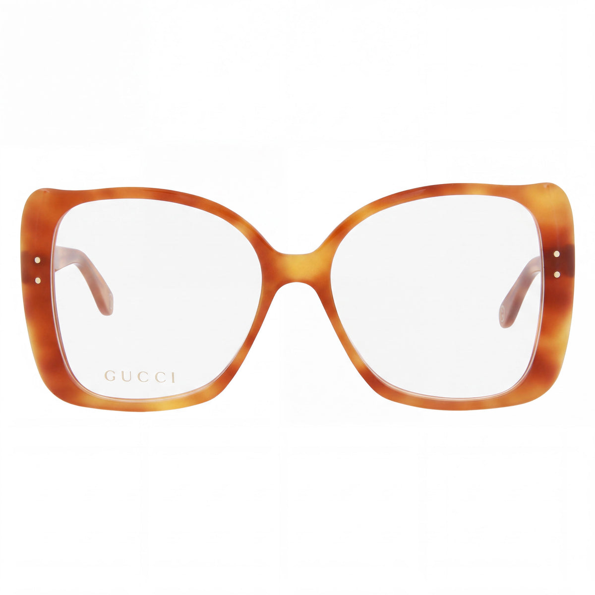 Gucci Gg0473o-003 Women's Acetate Light Havana Tortoiseshell Transparent Oversized Optical Frames 55mm, Photo 2