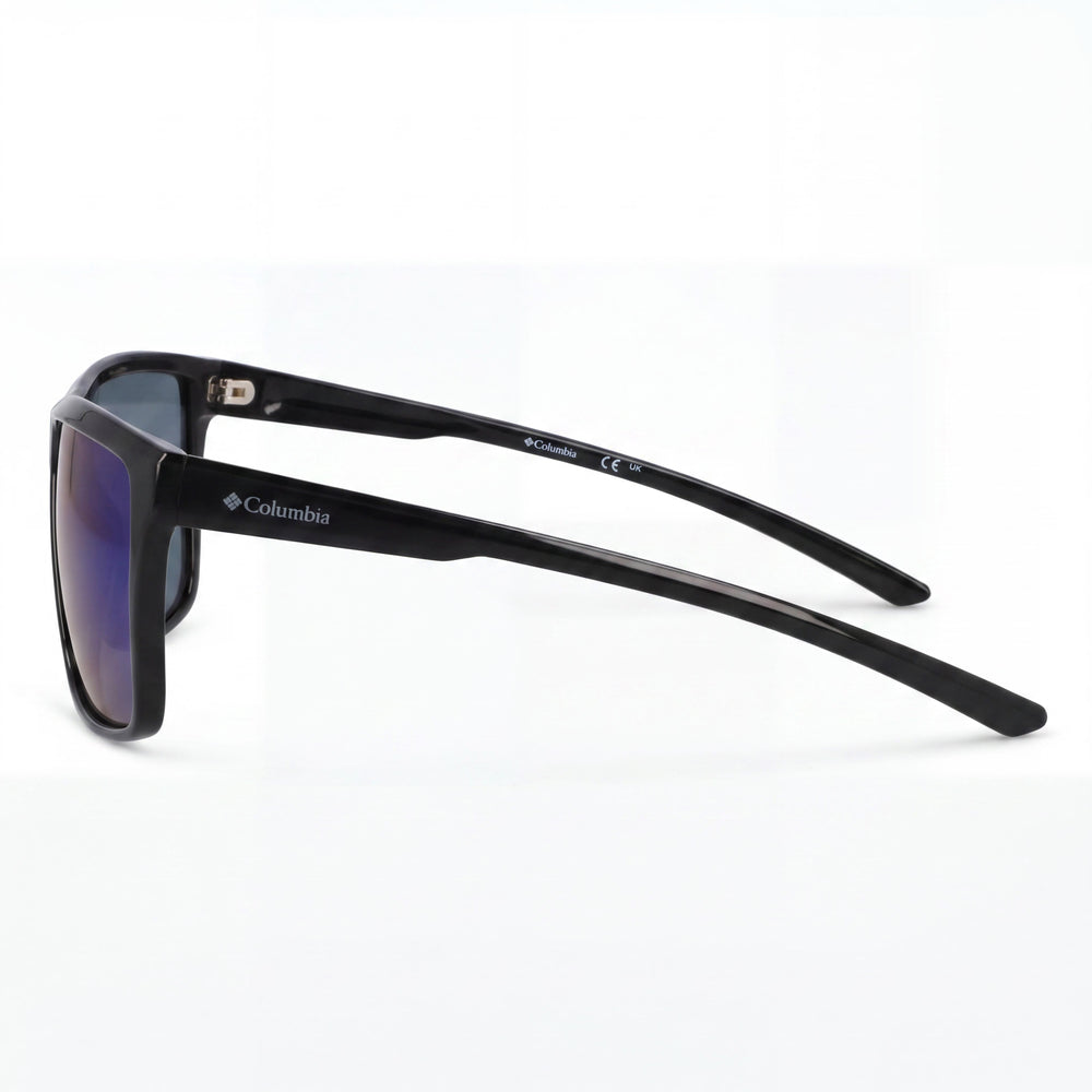 Columbia C572sp N Timber Pointe Black Blue Mirror Men's Polarized 100% UV Protection Plastic Sunglasses 63mm