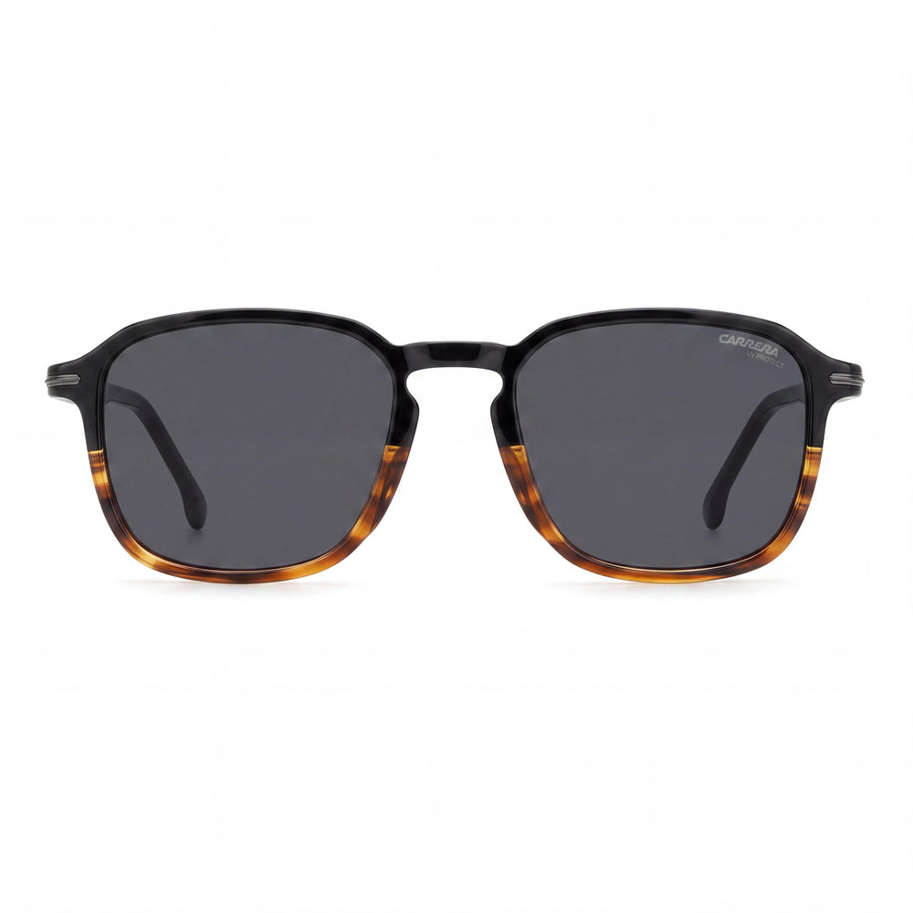 Gafas de sol Carrera Casual de acetato para hombre, sin polarizar, con protección UV, color negro habana, 53 mm