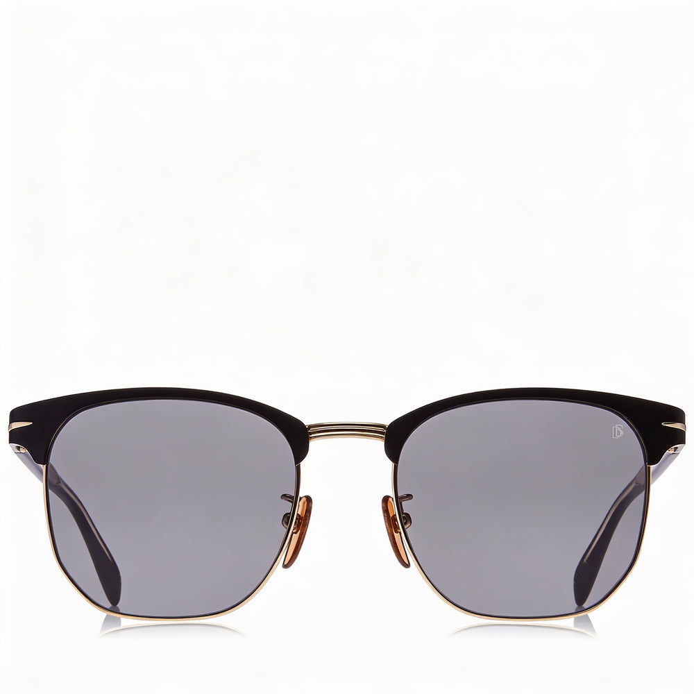 Carrera Db 7057/F/S Unisex Alloy Steel Sunglasses, Black Frame, Matt Black Lenses, UV Protection 56mm