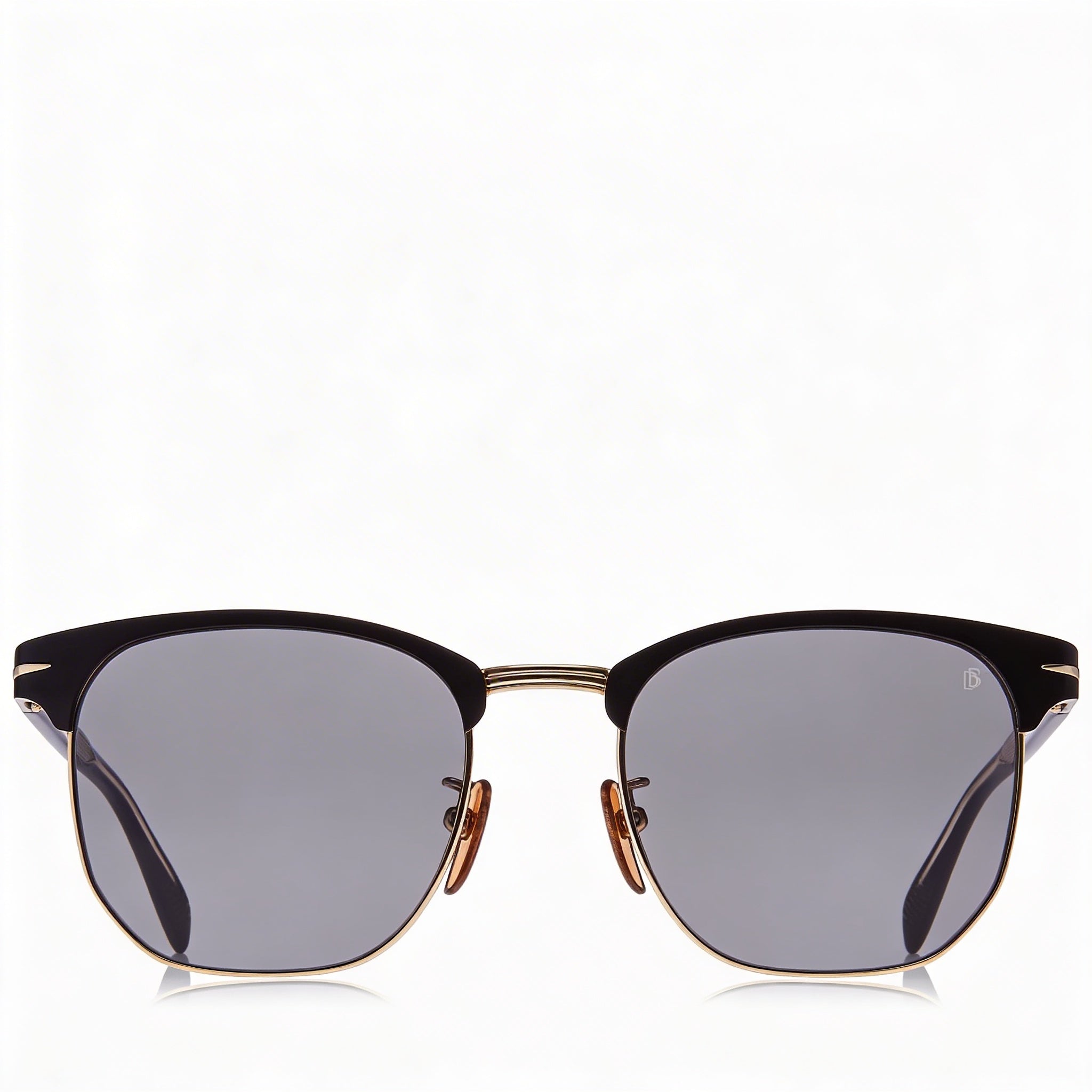 Gafas de sol Carrera Db 7057/F/S unisex de aleación de acero, montura negra, lentes negras mate, protección UV de 56mm, Photo 3