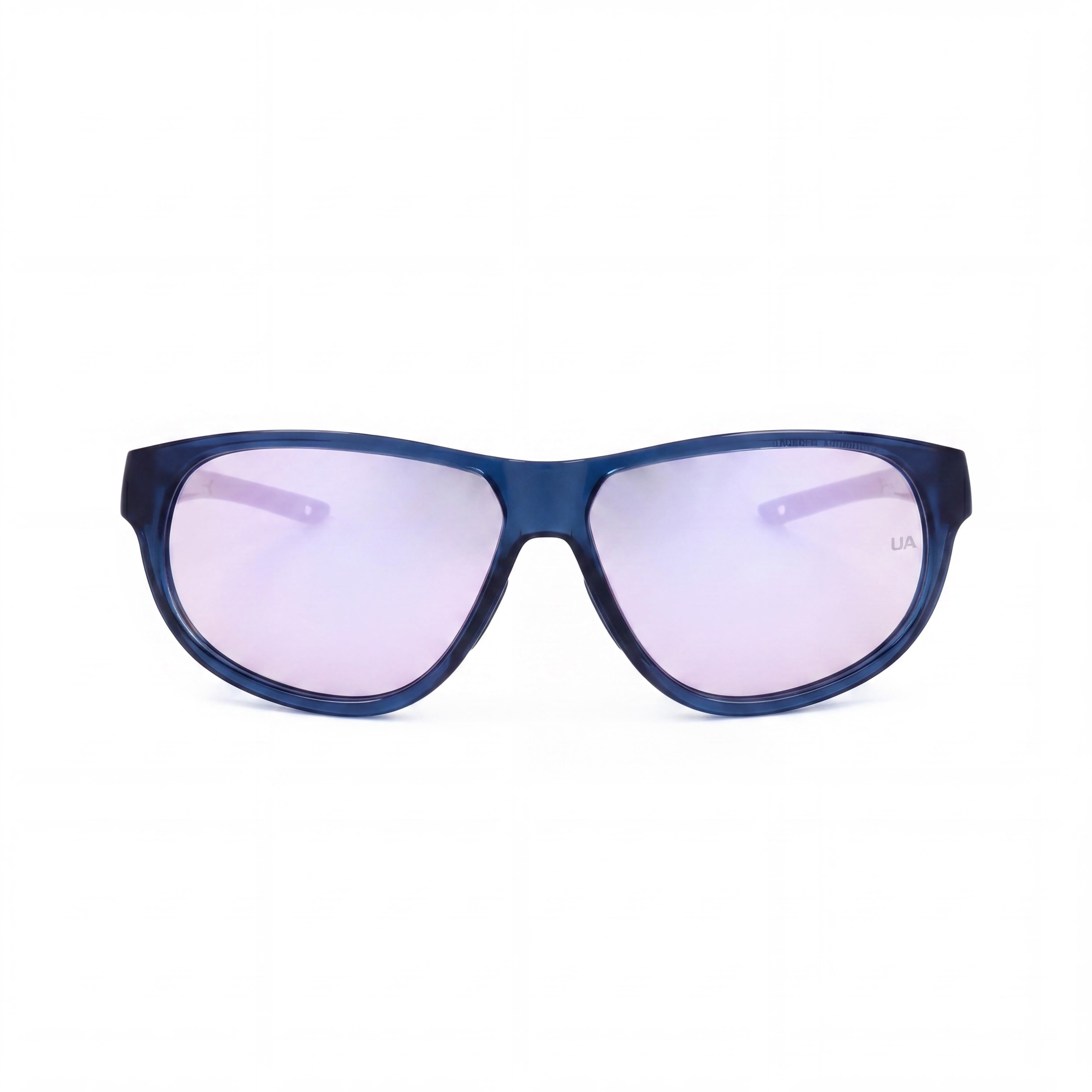 Under Armour Women's Ua Intensity TR90 Wrap Sunglasses with UV Protection, Azul Patchwork Frame, Extra White Multilayer Lenses, 59mm, Photo 2