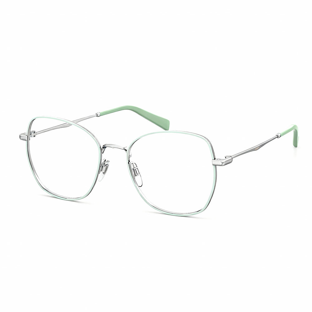 Levi's Women's Green Metal Prescription Eyeglass Frames, Size 52-18-145