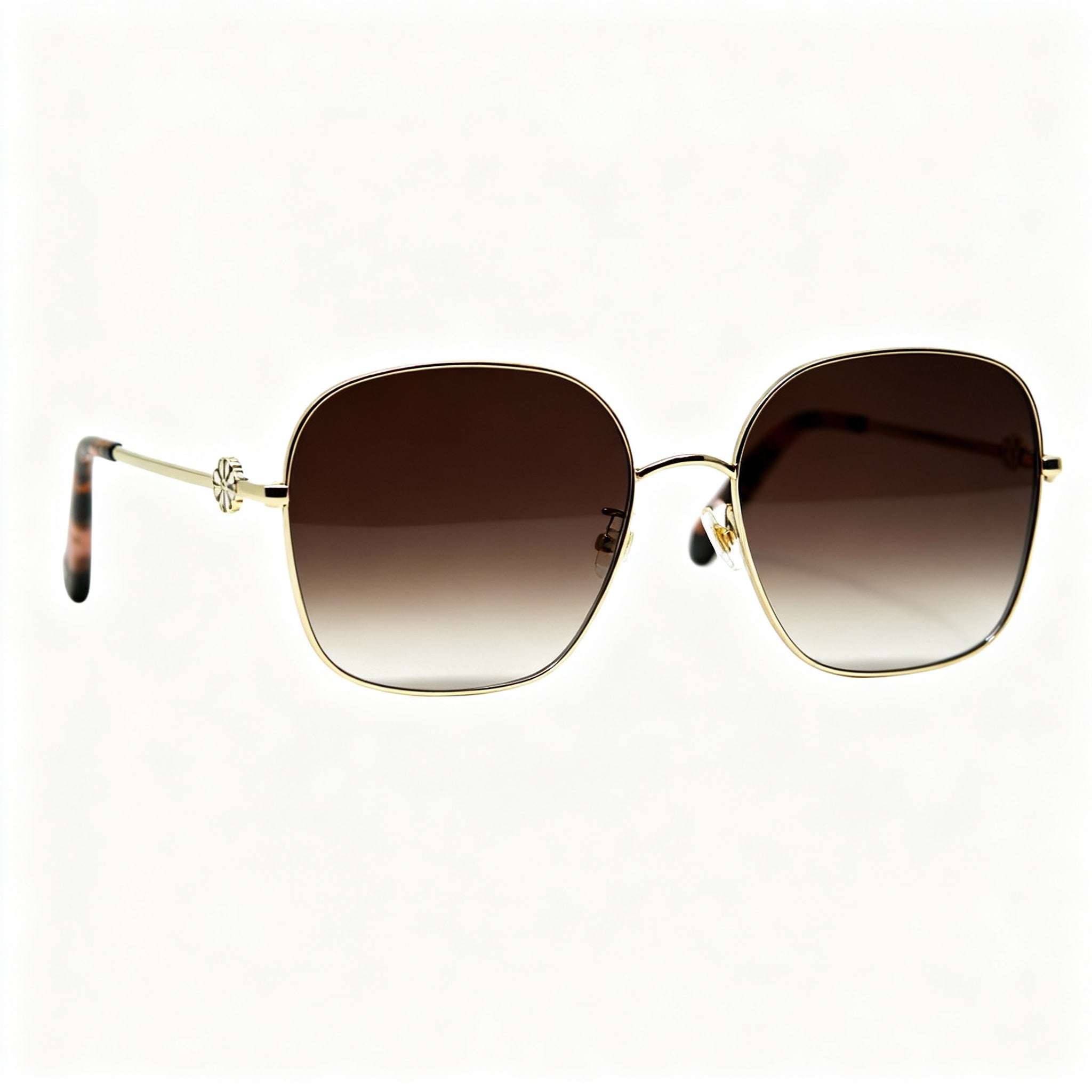 Kate spade new york Talya/F/S Women's Gold Havana Stainless Steel Non-Polarized Brown Gradient Sunglasses 59-18-145, Photo 3