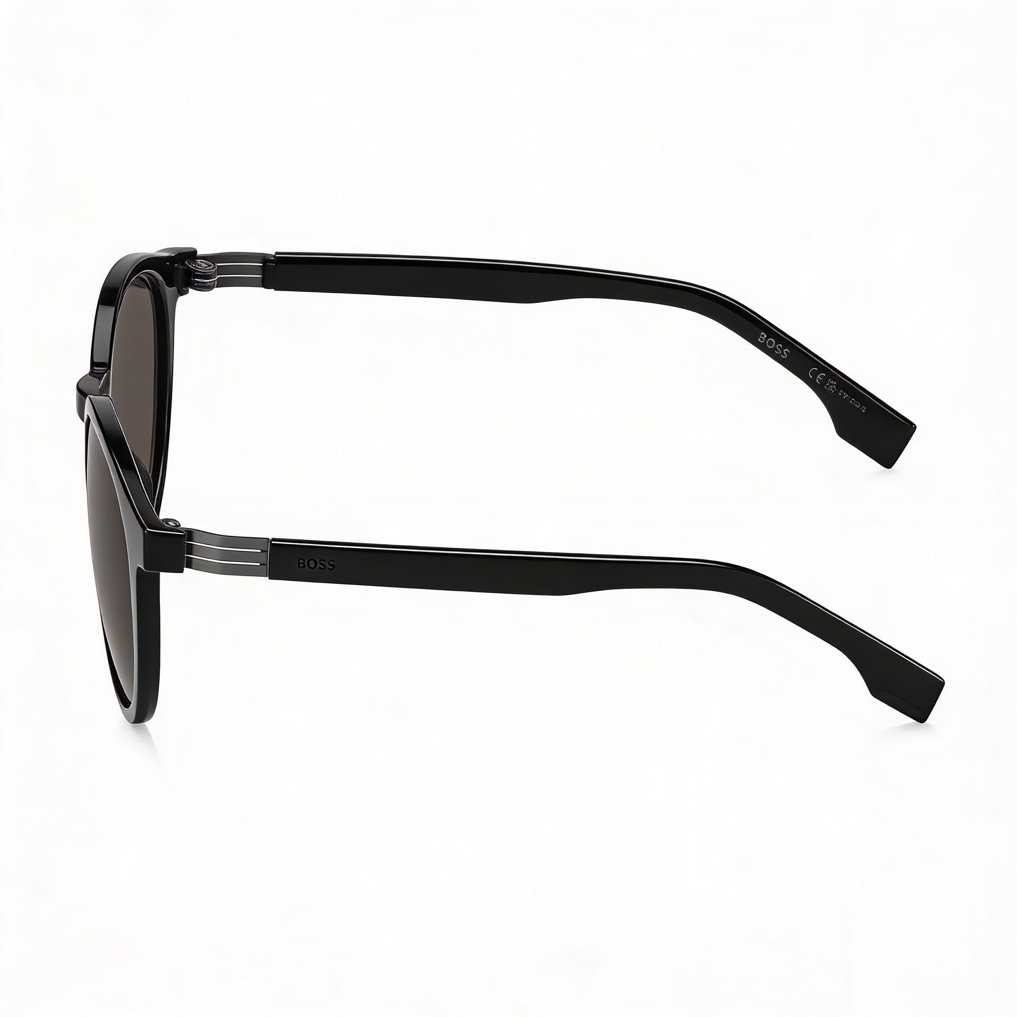 Gafas de sol Hugo Boss para hombre, funcionales y cómodas, con montura de poliamida negra y gris, 100 % protección UV, no polarizadas, 51 mm, Photo 2