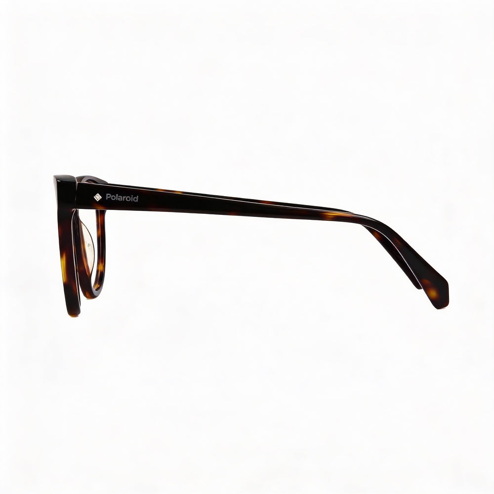 Montura de gafas ópticas Polaroid Pld D371 para hombre, fabricadas en acetato Havana, talla 53-140-16