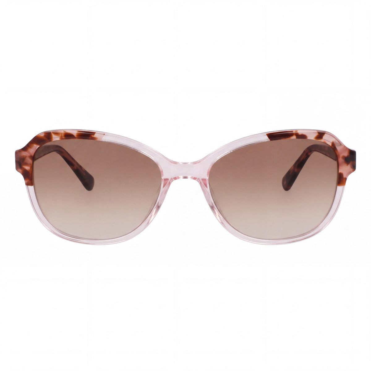 Gafas de sol Anne Klein Ak7078 para mujer, montura de plástico con cristales en tono rubor, lentes con protección UV y degradado marrón, 55mm, Photo 2