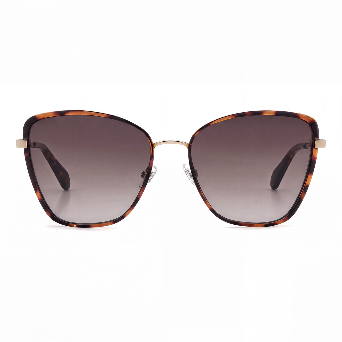 Fossil Casual Women's Stainless Steel Havana Brown UV Protection Sunglasses Brown Shaded Lenses 56mm, Photo 2